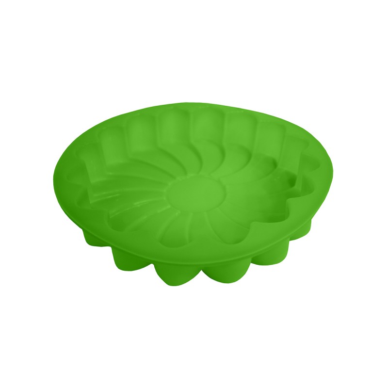 Форма для выпечки Guffman Fleur зеленая 23 см, цвет зеленый - фото 1