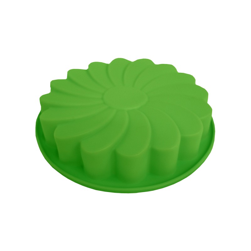 Форма для выпечки Guffman Fleur зеленая 23 см, цвет зеленый - фото 2