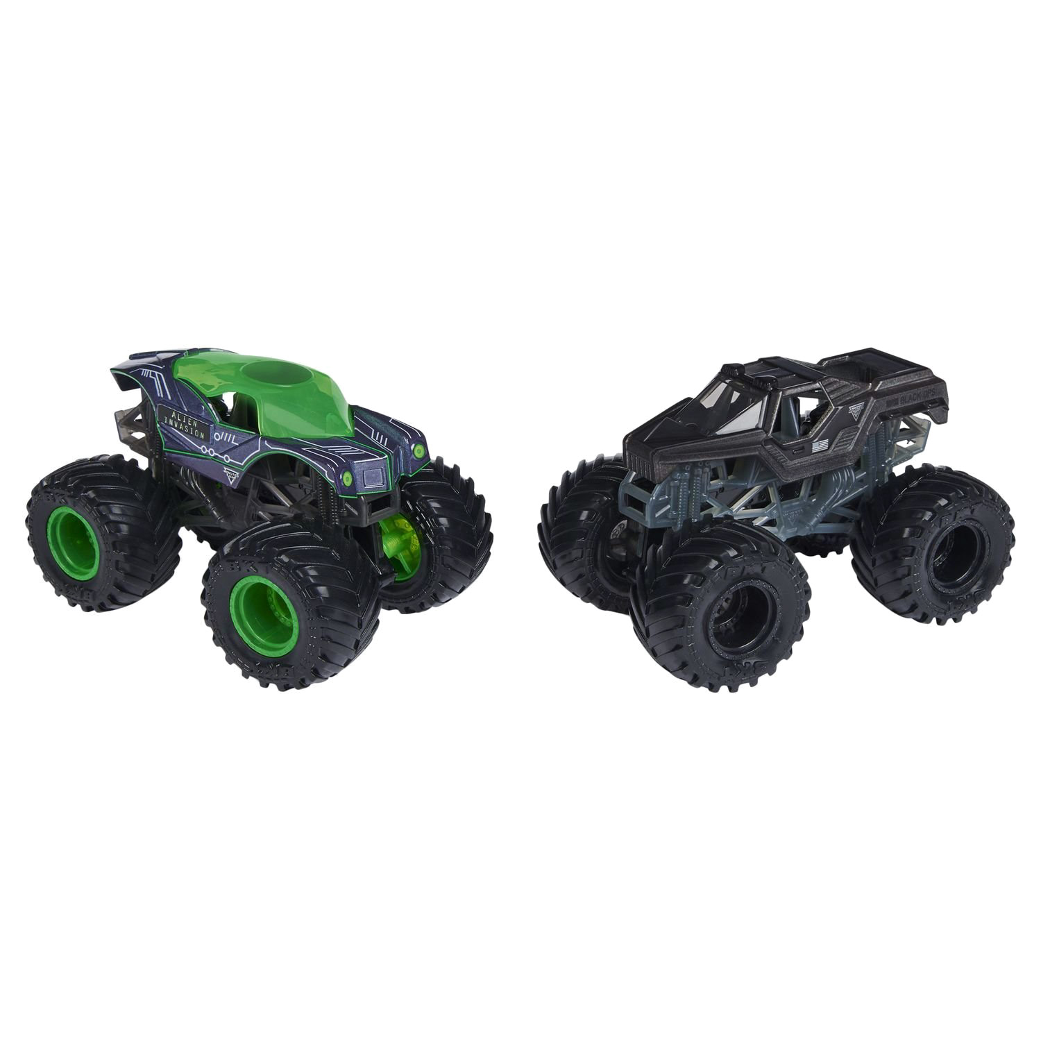 Набор машинок Monster Jam Монстр Джем Траки меняющие цвет  1:64 2 шт - фото 2