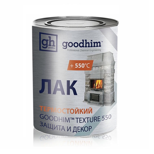 фото Лак для камня goodhim texture термостойкий 550 0,8 л