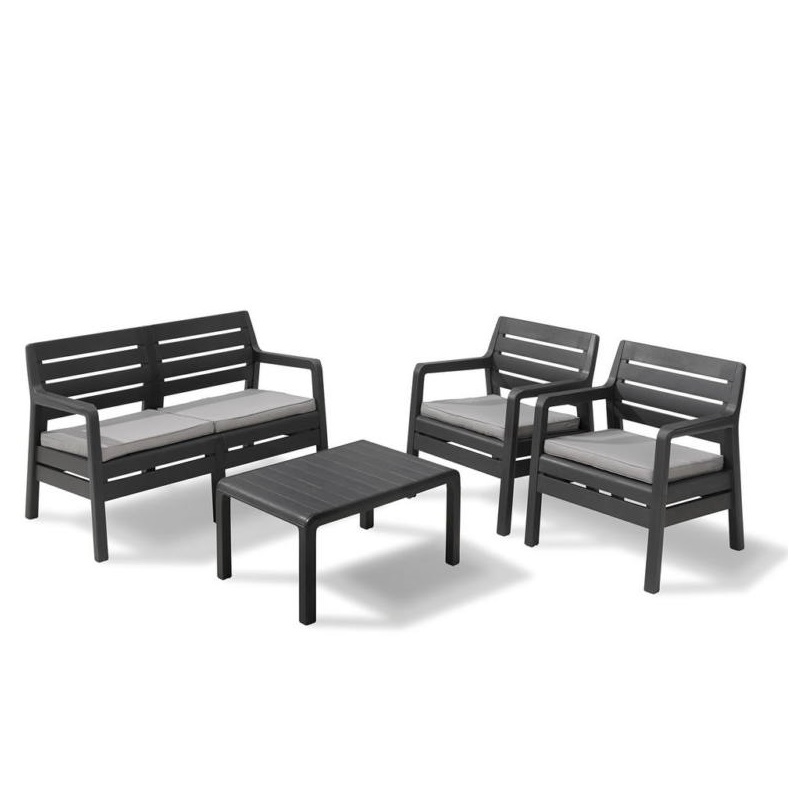 Набор мебели Keter delano set графит, цвет серый, размер 124х65х77 - фото 1