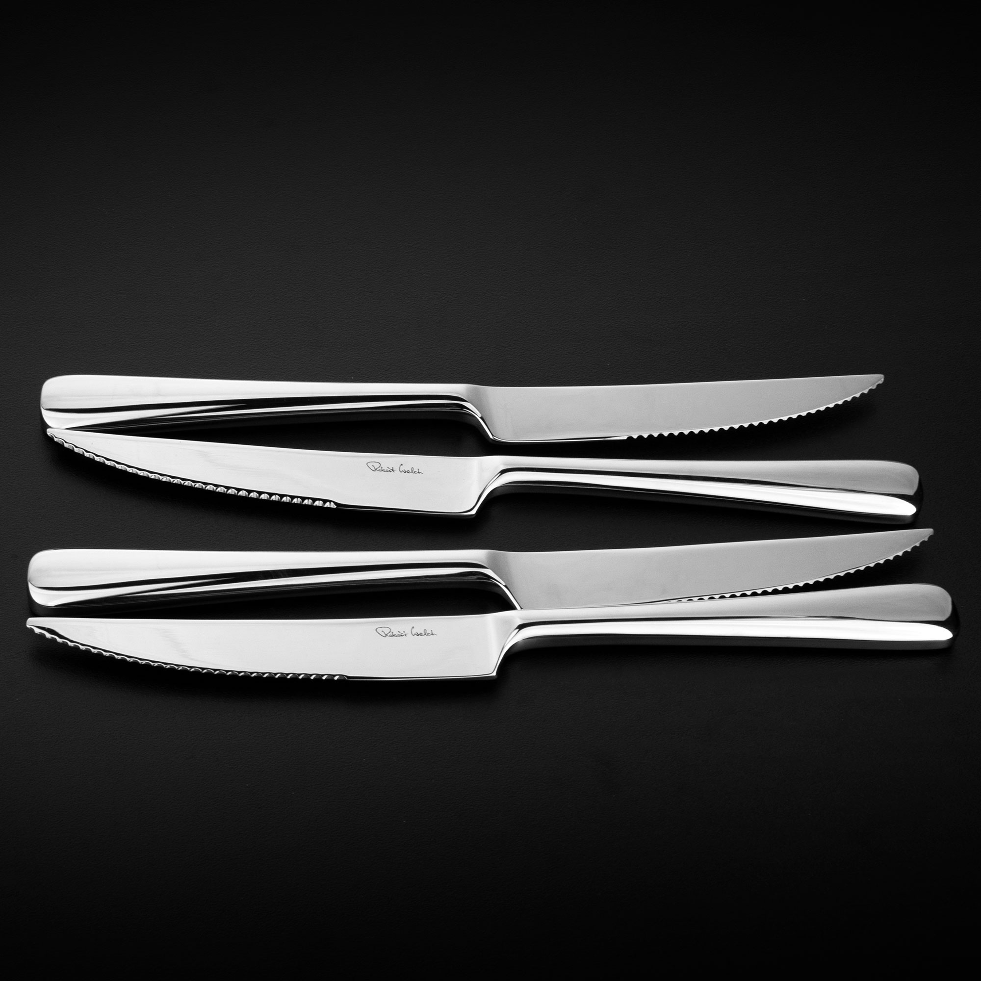 Набор ножей для стейка Robert Welch Malvern Bright 4 шт, цвет серебристый - фото 5