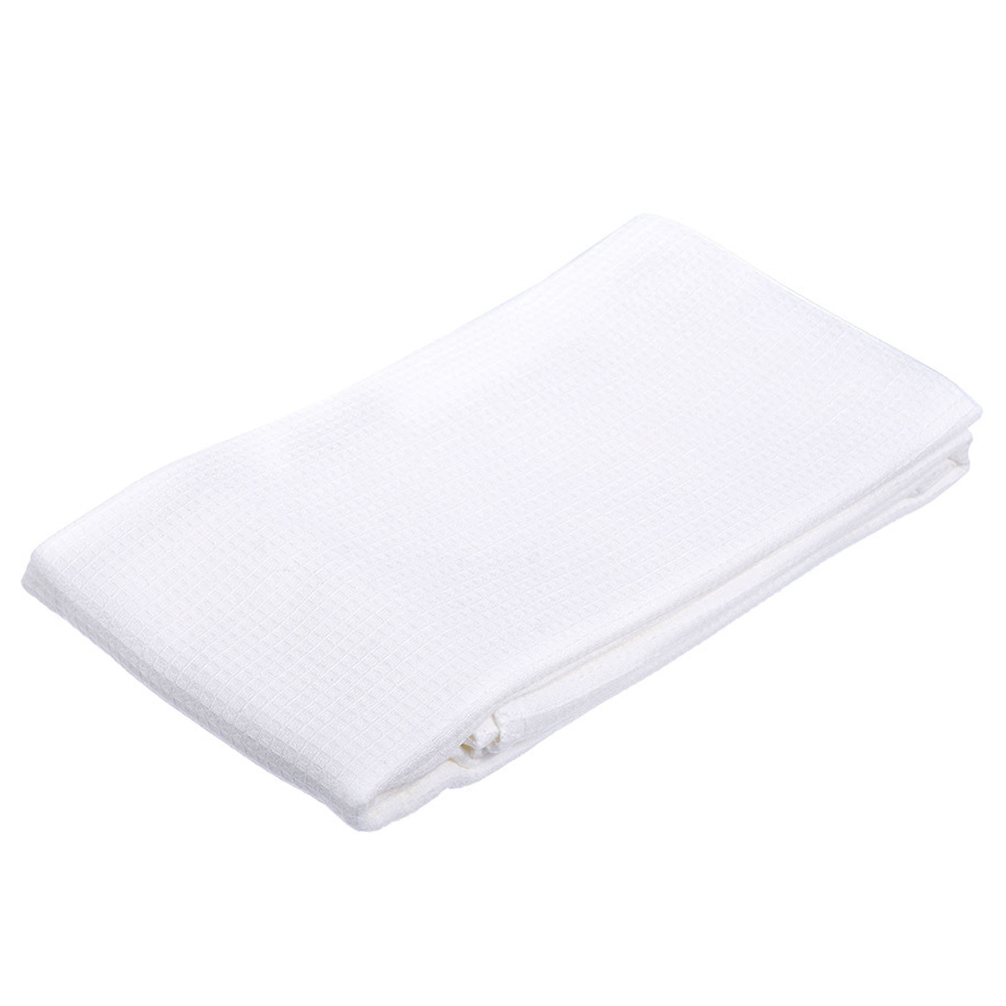 Вафельное полотенце-простынь банное, белое 80x150 см 