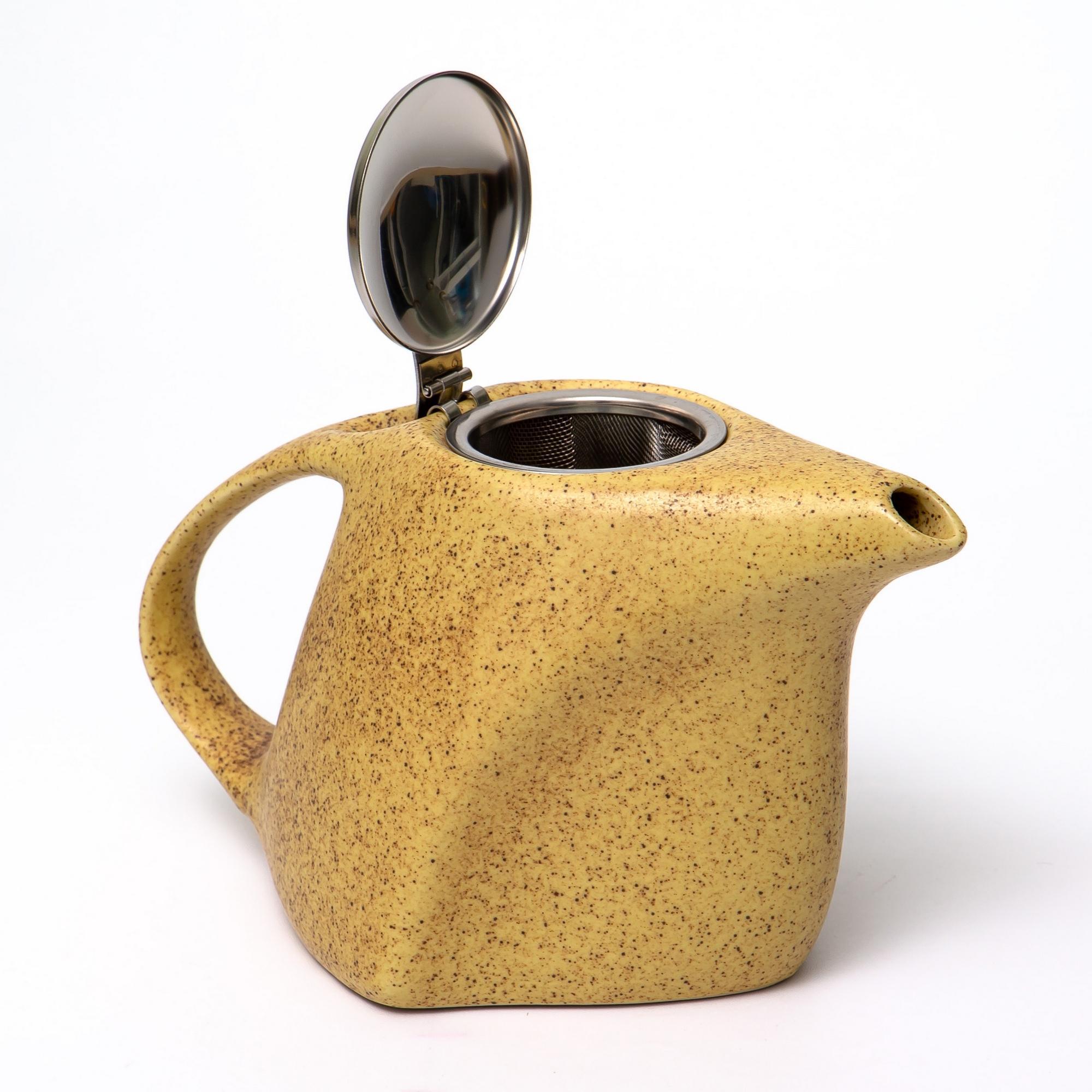 Чайник с фильтром Elrington Феличита 1000 мл желтый - фото 2