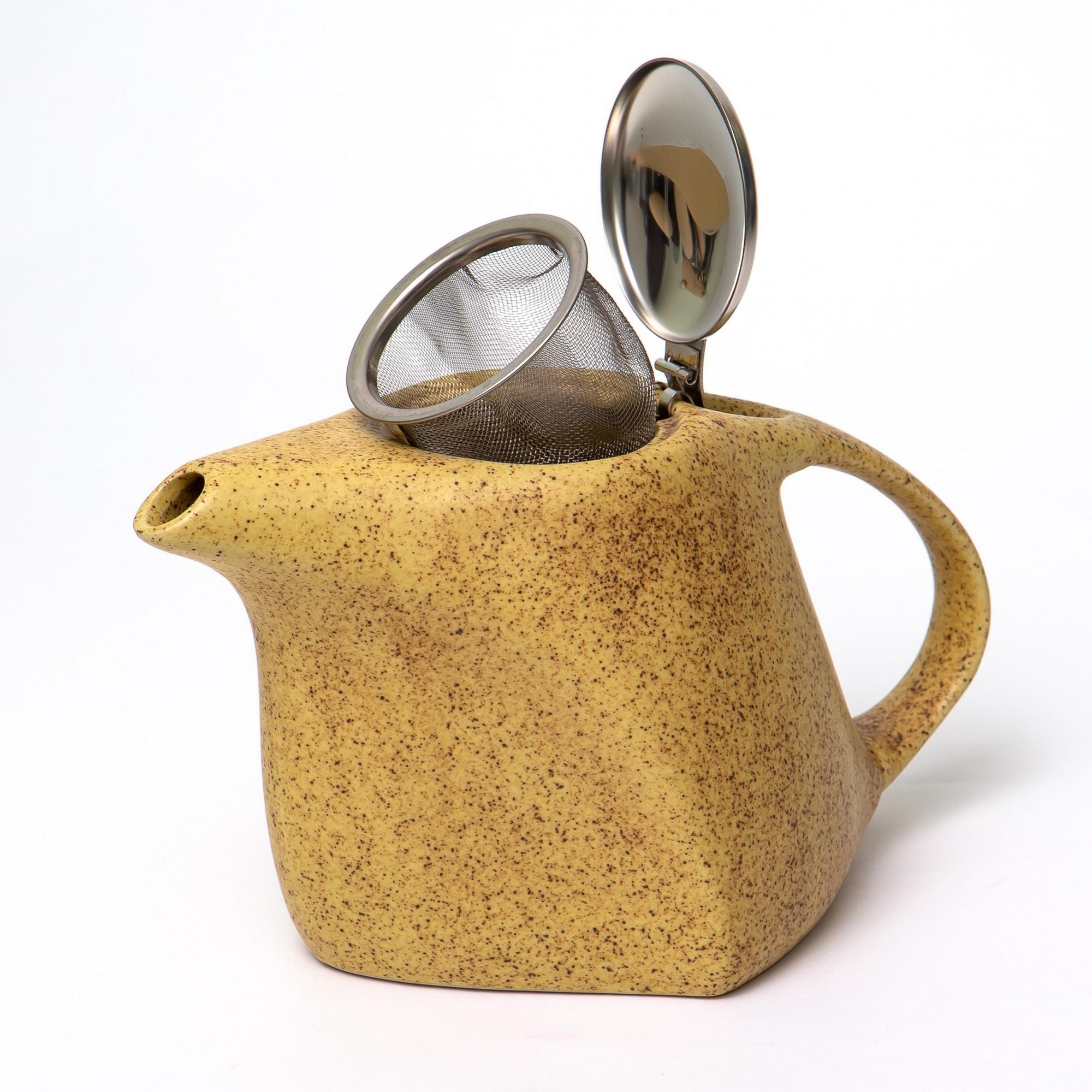 Чайник с фильтром Elrington Феличита 1000 мл желтый - фото 3