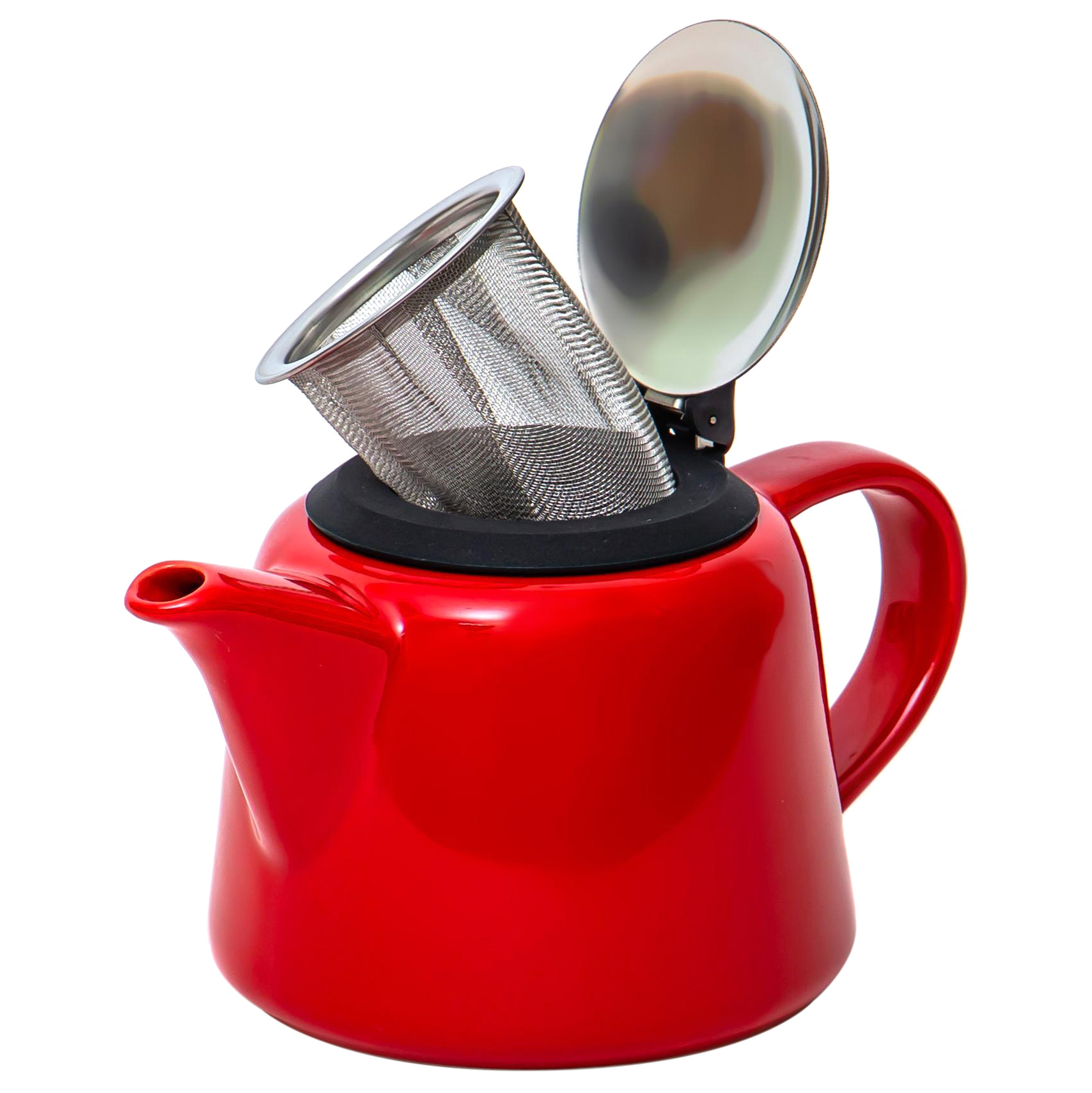 Чайник с фильтром Elrington Феличита 600 мл красный - фото 2