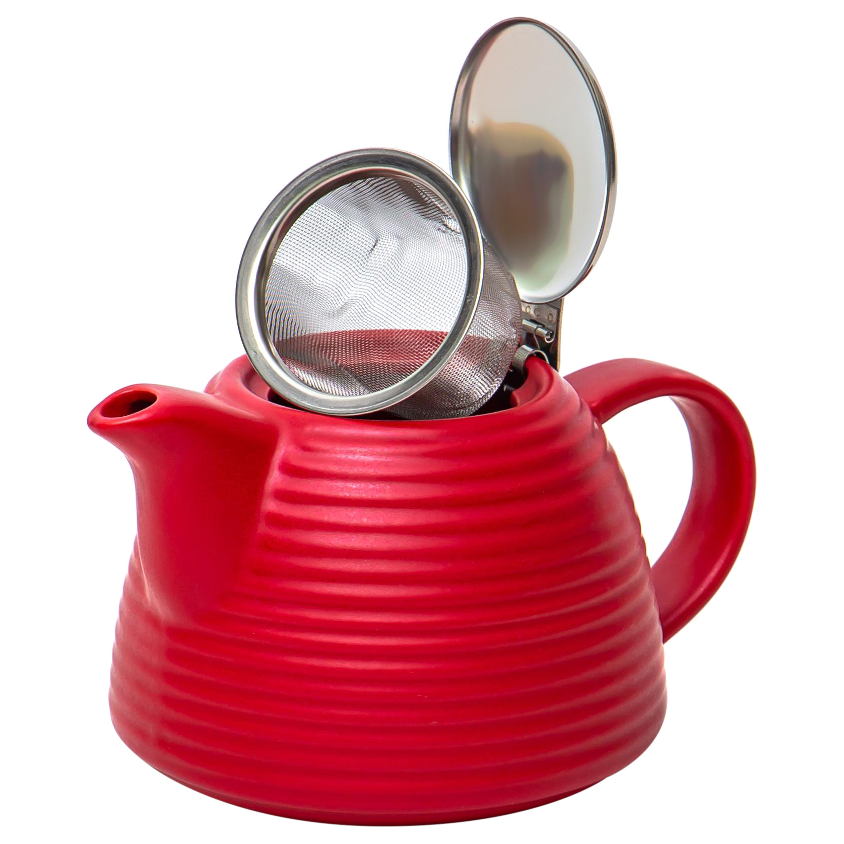 Чайник с фильтром Elrington Феличита 700 мл красный - фото 2