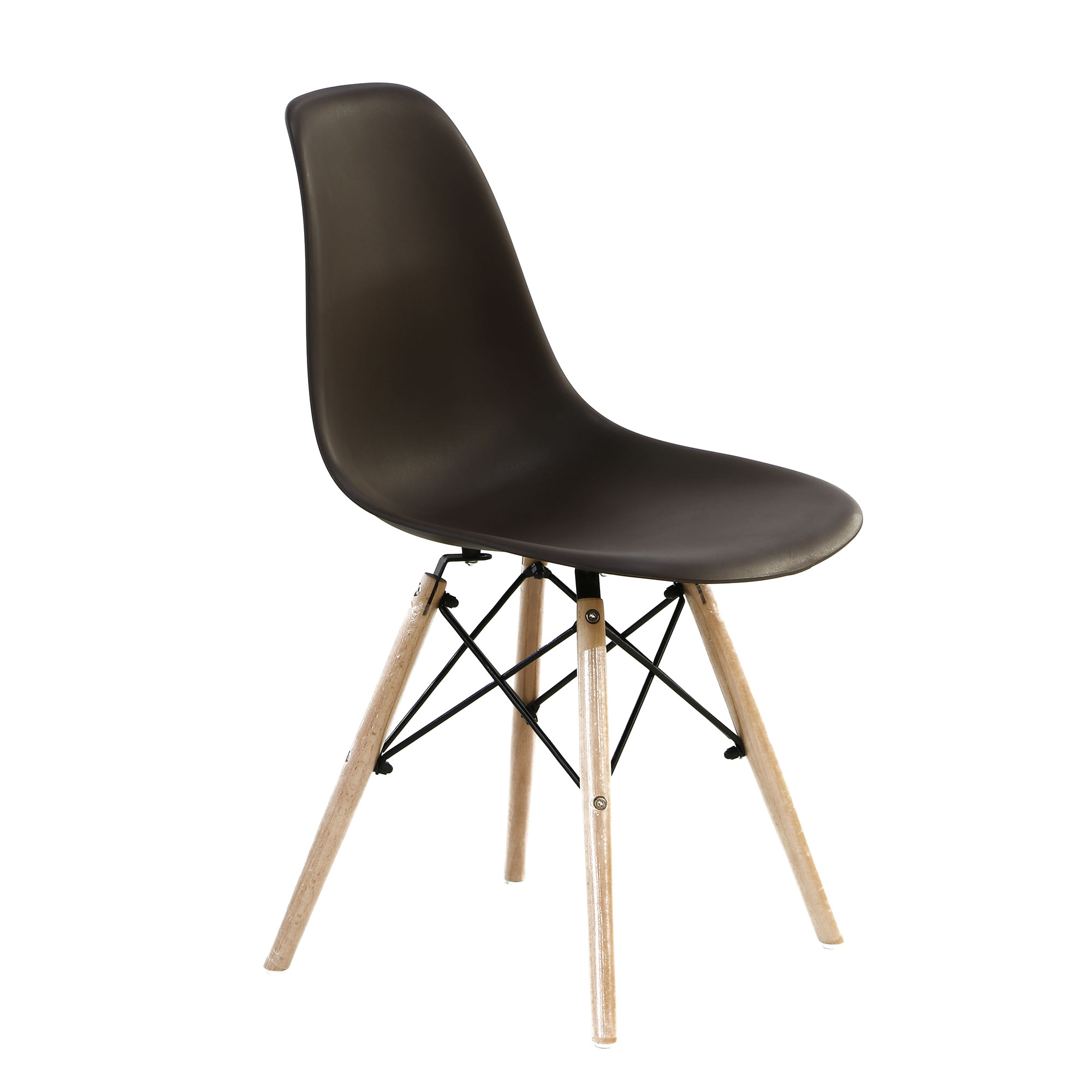 Комплект Langfang Грейс: стол + 4 стула белый/коричневый, размер 120х80х75см - фото 4
