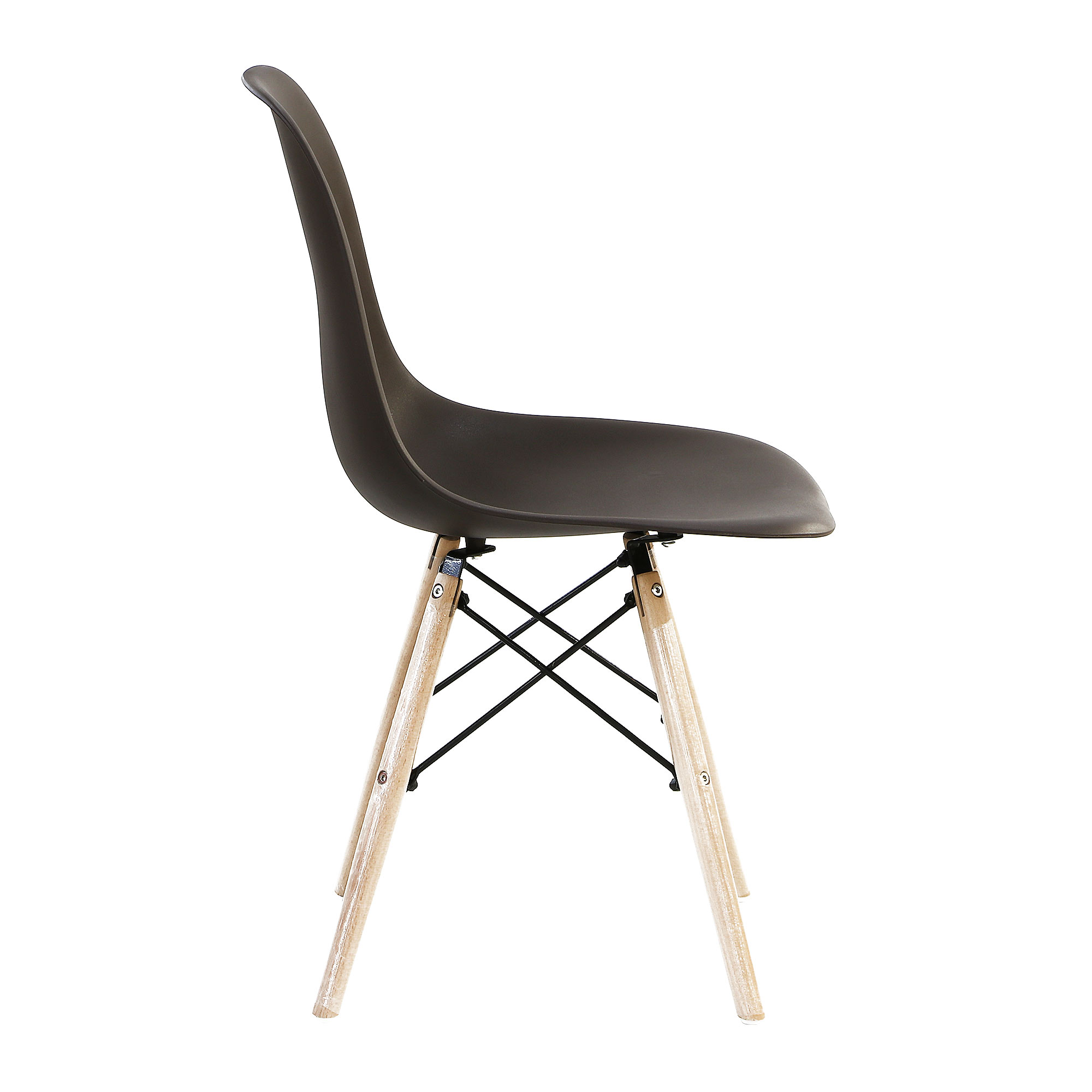 Комплект Langfang Грейс: стол + 4 стула белый/коричневый, размер 120х80х75см - фото 6