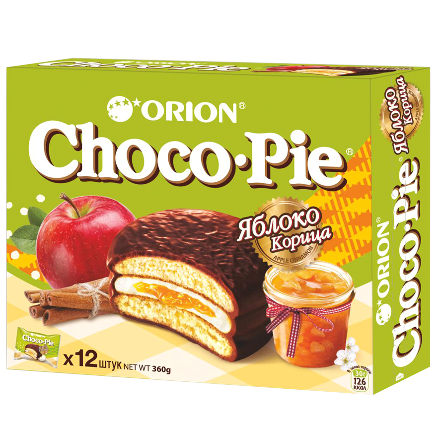 Пирожное Choco Pie яблоко, корица 360 г