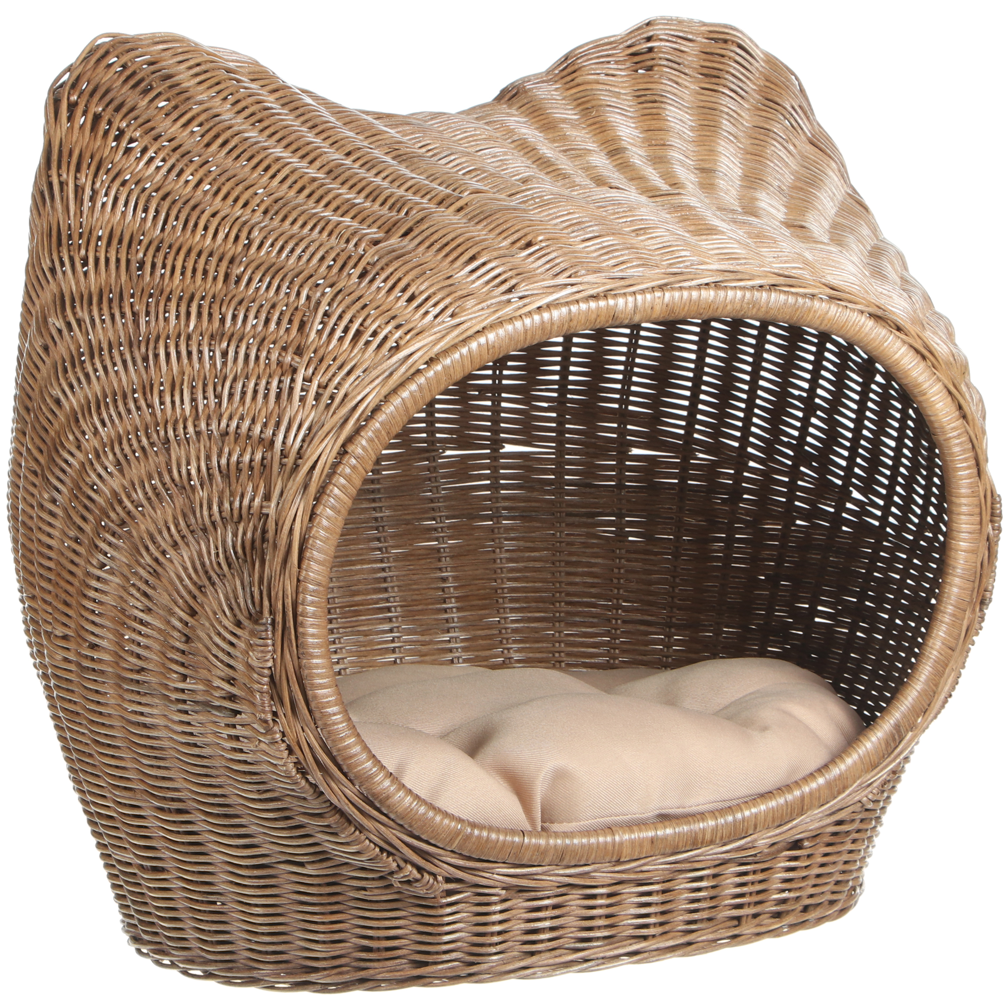 фото Домик для животного rattan grand pet 50х40х55 см плетенный коричневый