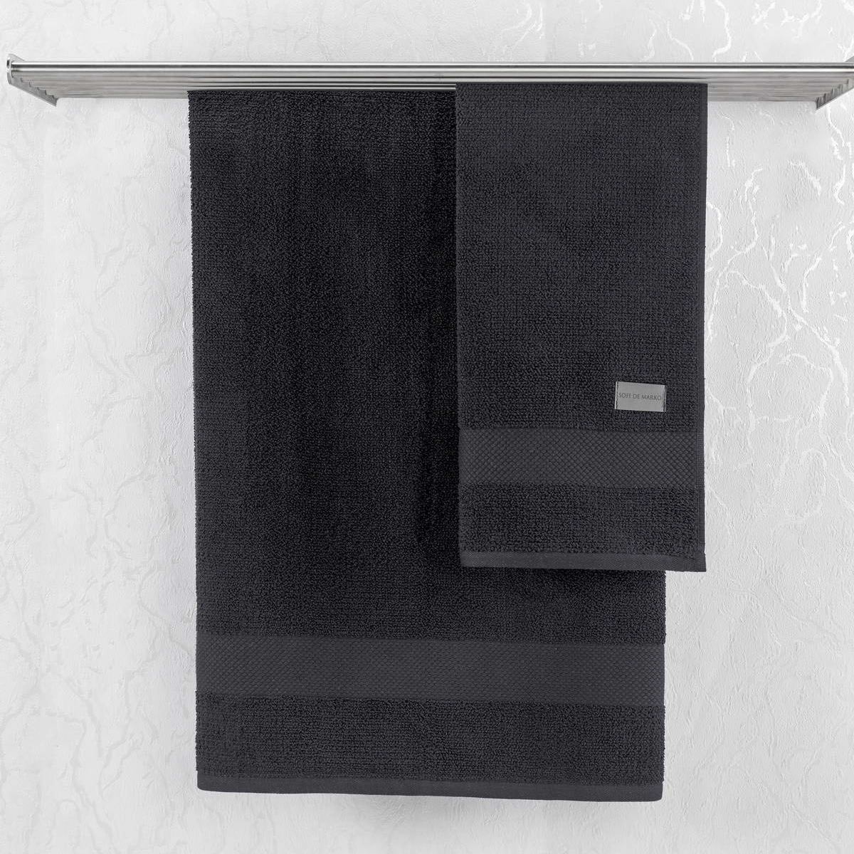 фото Полотенце sofi de marko ralph чёрное 100х150 см
