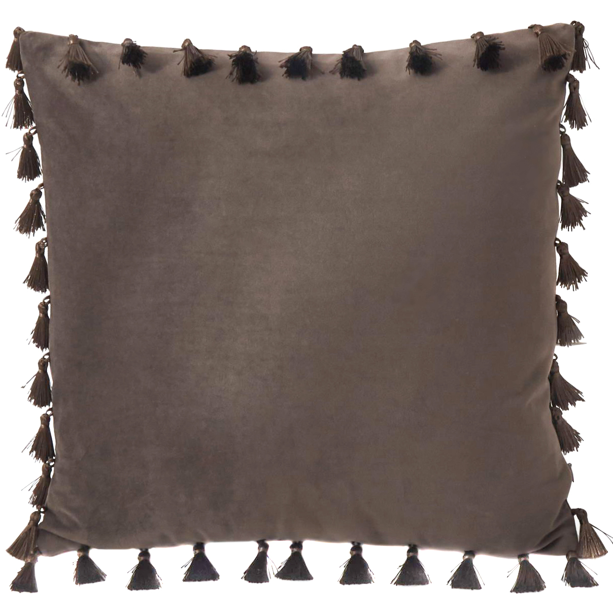 Декоративная подушка Sofi De Marko Несси коричневая 45х45 см, цвет коричневый - фото 1