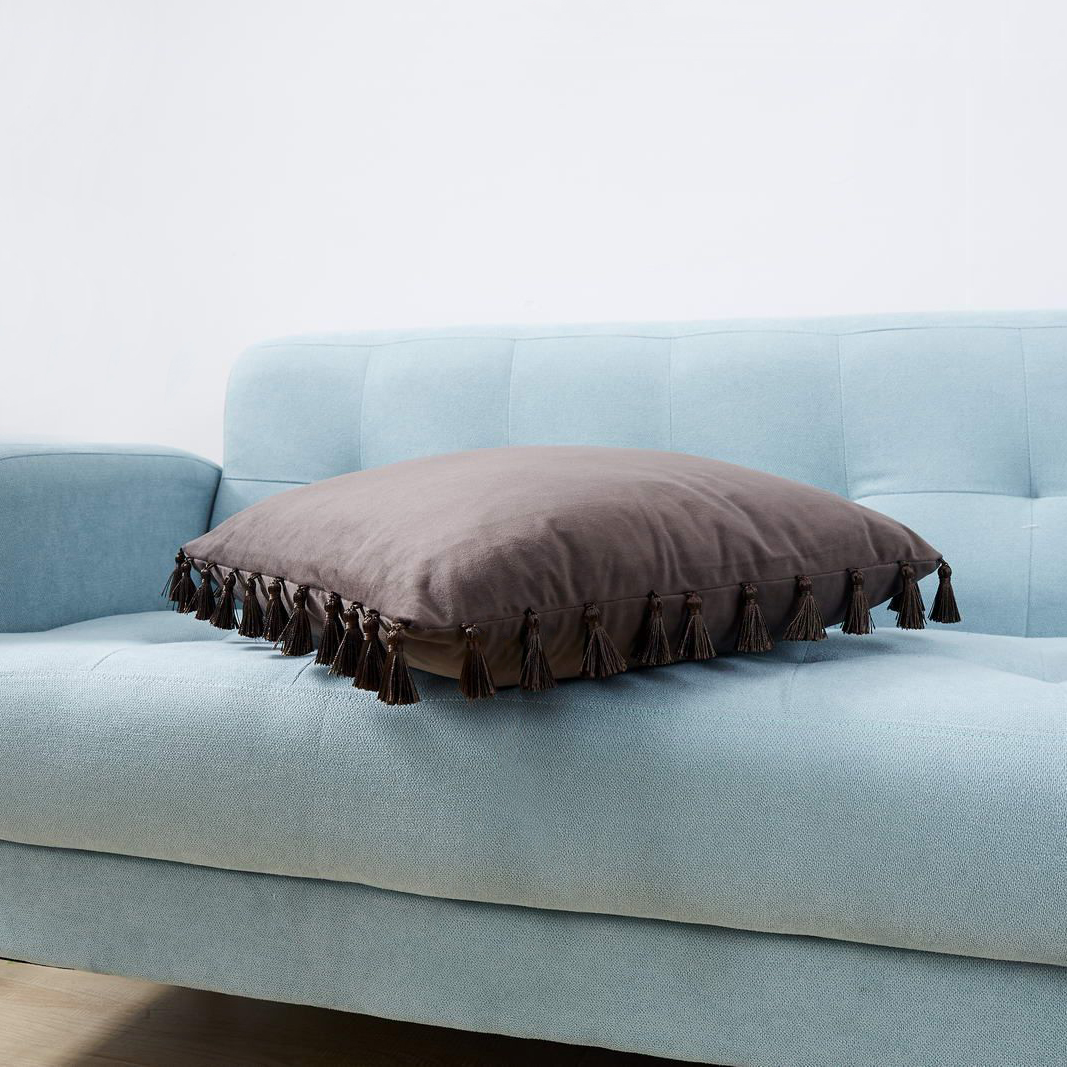 Декоративная подушка Sofi De Marko Несси коричневая 45х45 см, цвет коричневый - фото 2