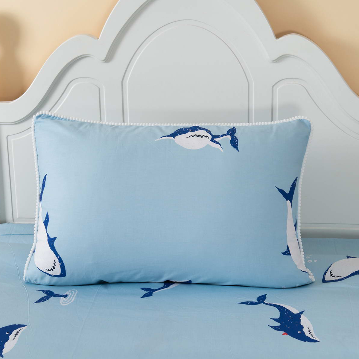 фото Комплект постельного белья sofi de marko брюс с одеялом голубой детский