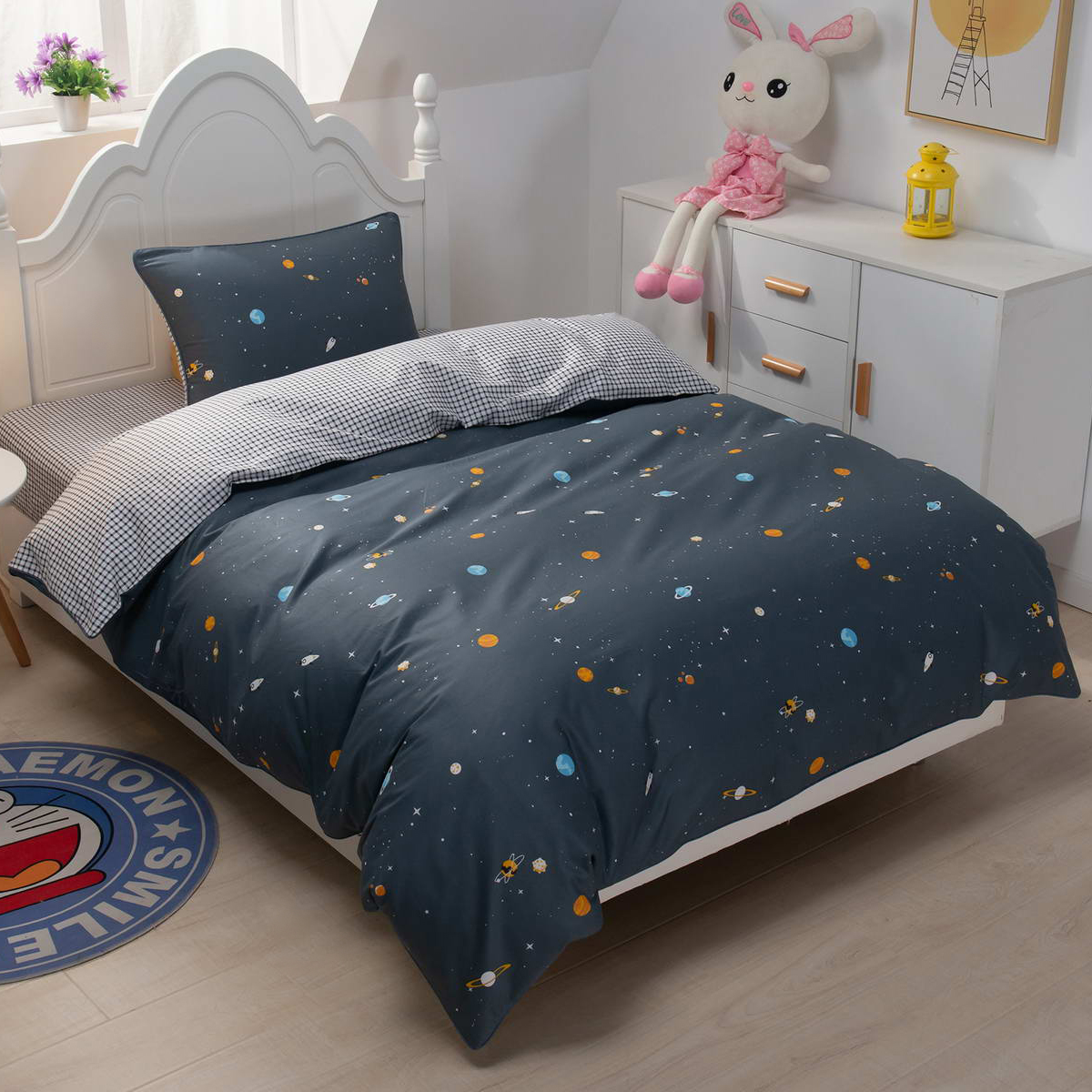 фото Комплект постельного белья sofi de marko космос серый детский