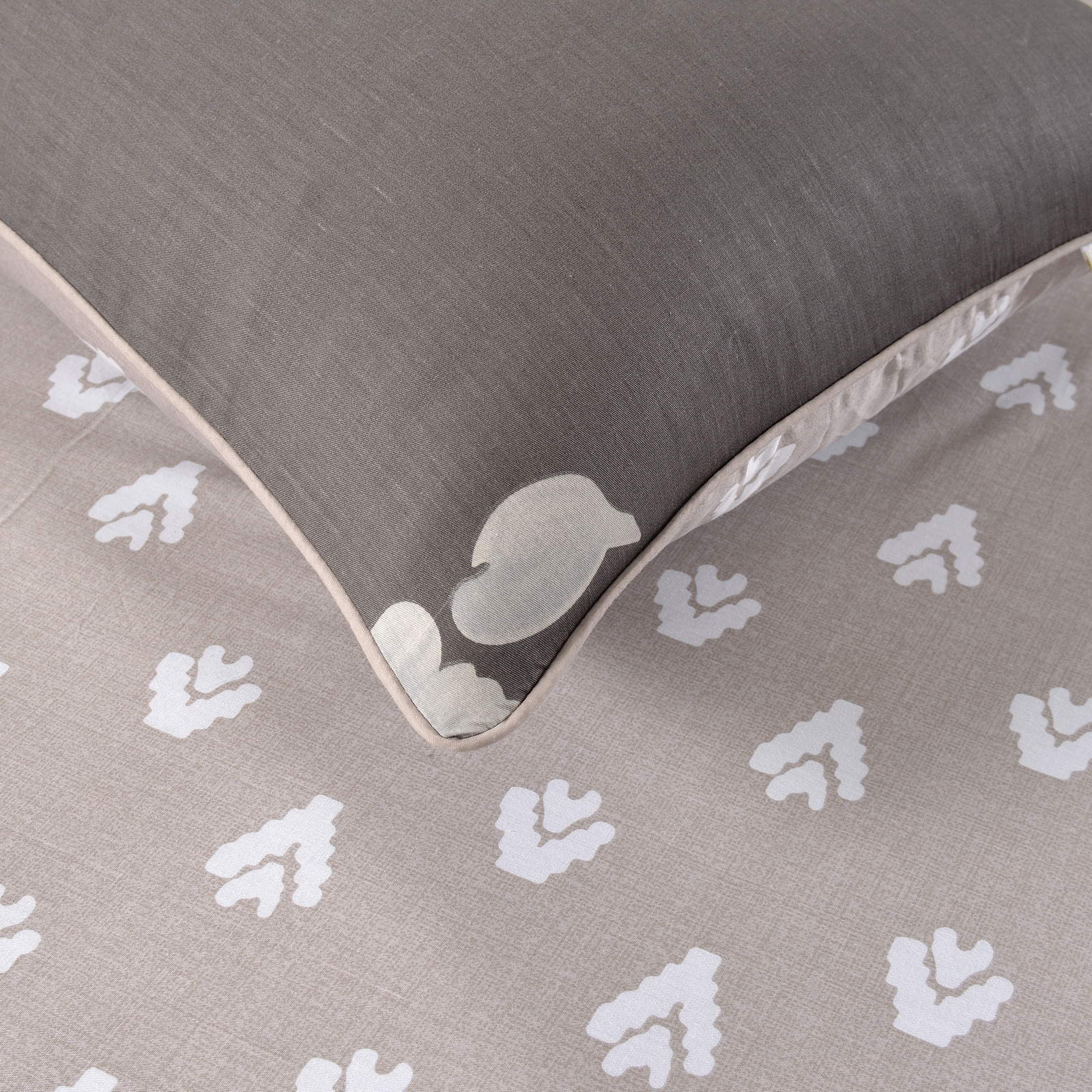 Комплект постельного белья Sofi De Marko Шелли бежевый Евро, цвет серый, размер Евро - фото 9