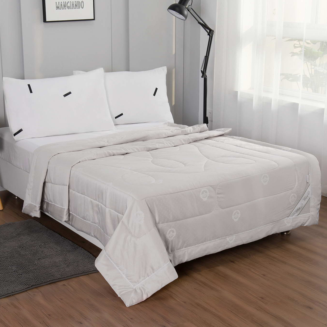 Одеяло Sofi De Marko Шарлиз серое 160х220 см, цвет серый - фото 2