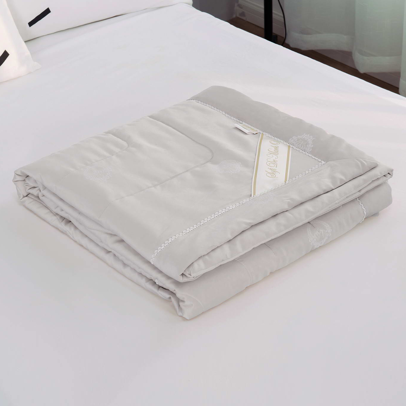 Одеяло Sofi De Marko Шарлиз серое 160х220 см, цвет серый - фото 7