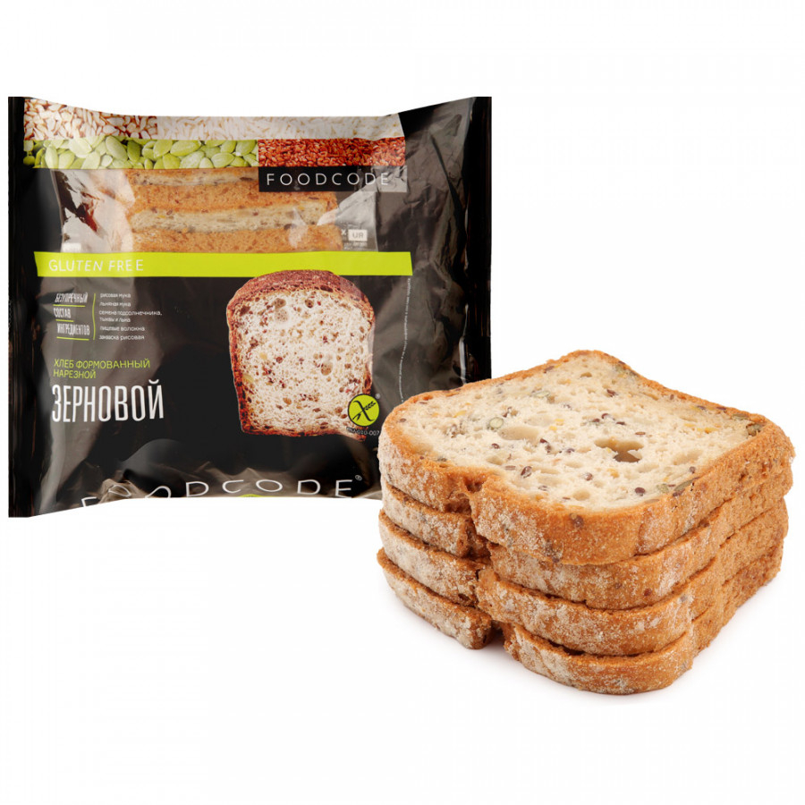 Хлеб Foodcode формовой нарезной зерновой, 250 г