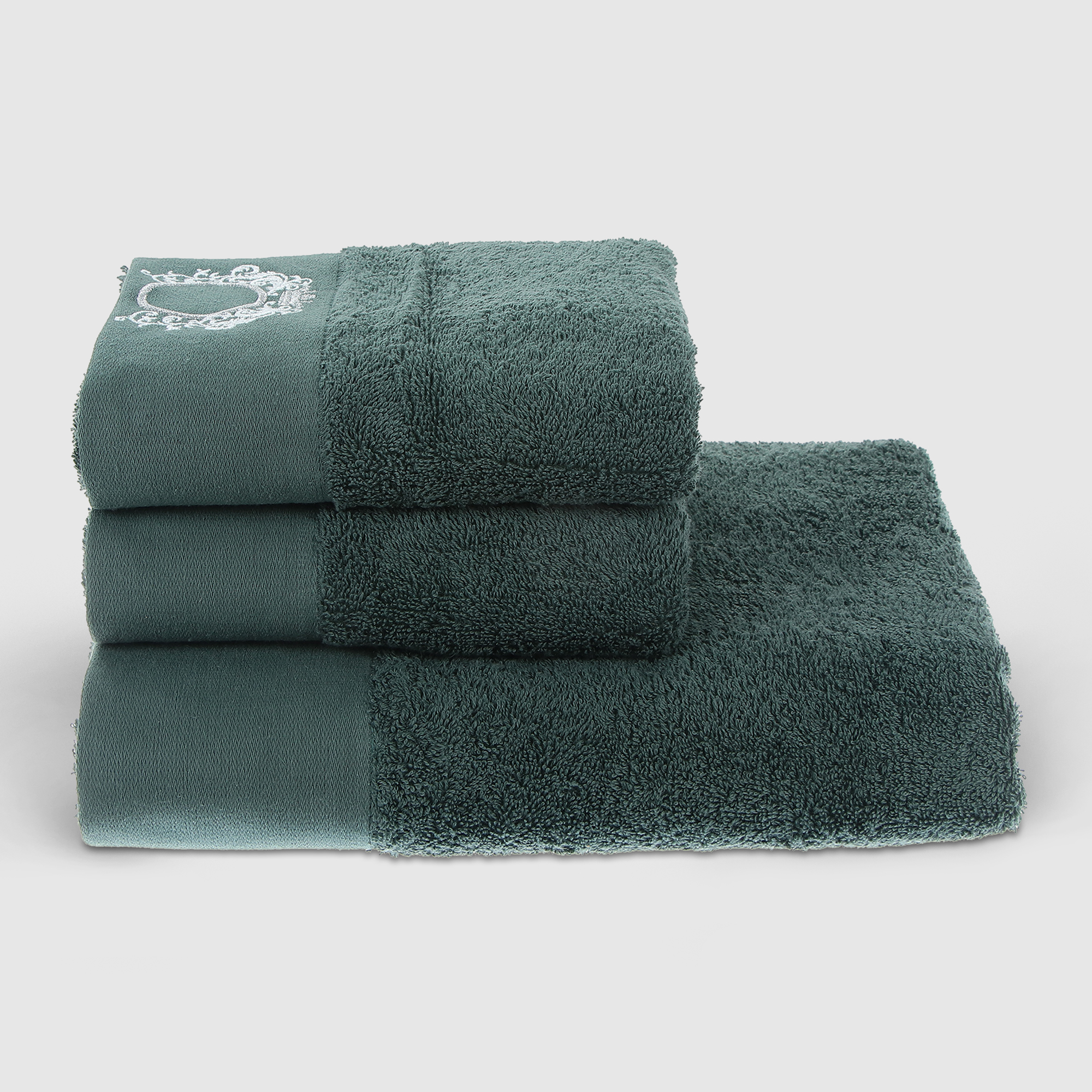 фото Набор полотенец asil royal зелёных из 3 предметов