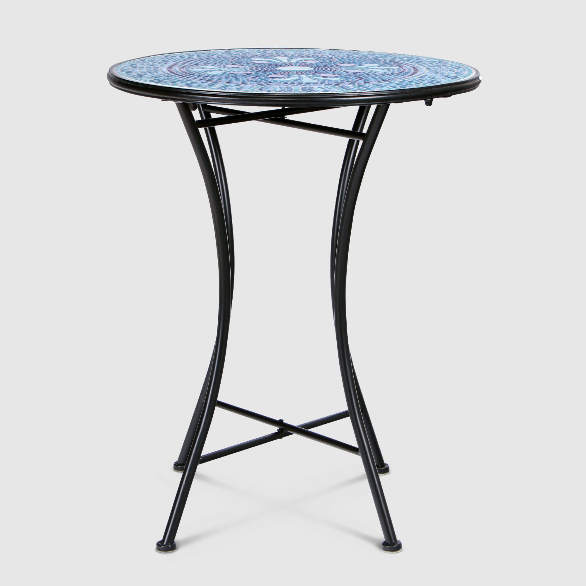 Стол с мозаикой Hengkai Crafts Крит 38х46х92 см, цвет черный - фото 2