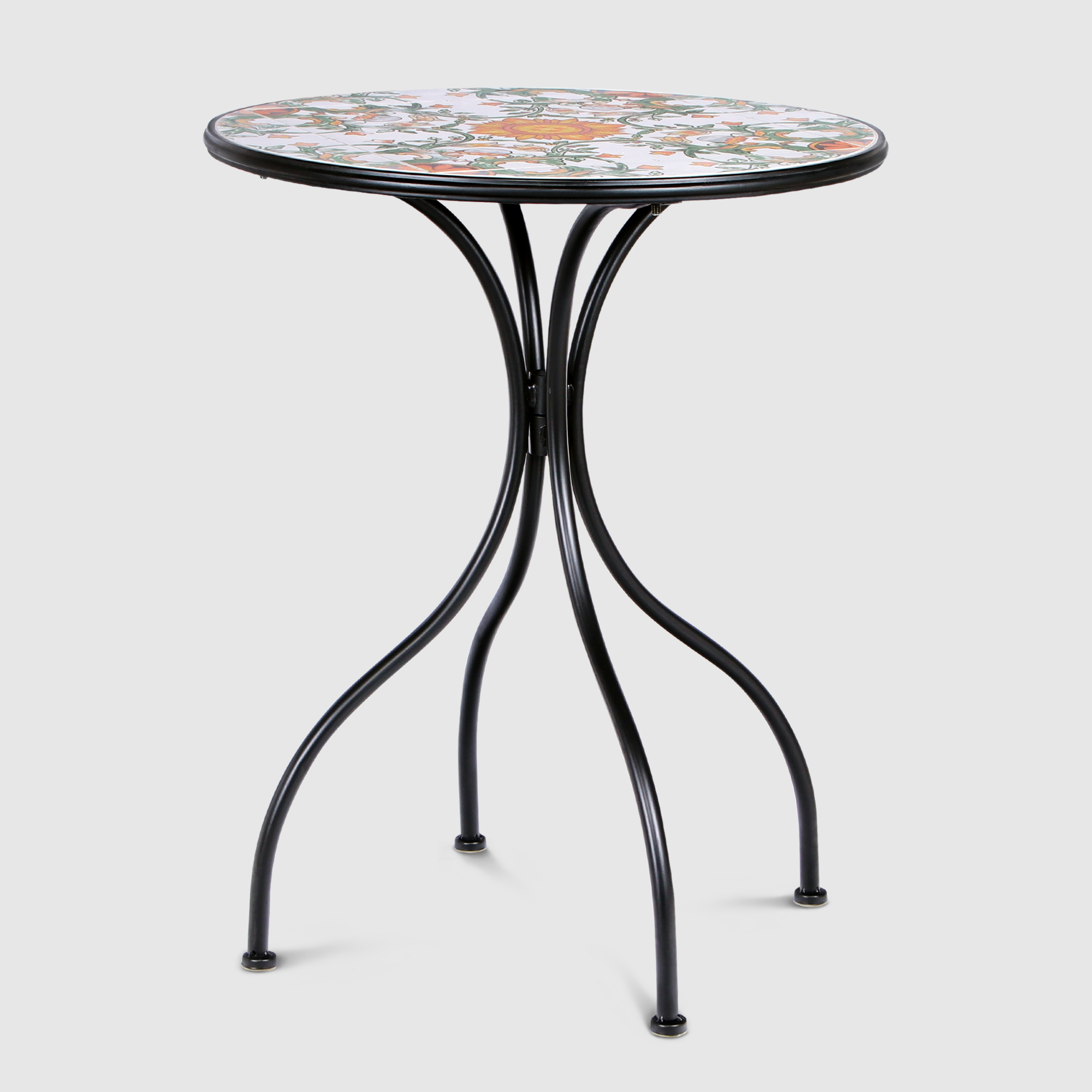 Стол с мозаикой Hengkai Crafts Кипр 38х46х92 см, цвет черный
