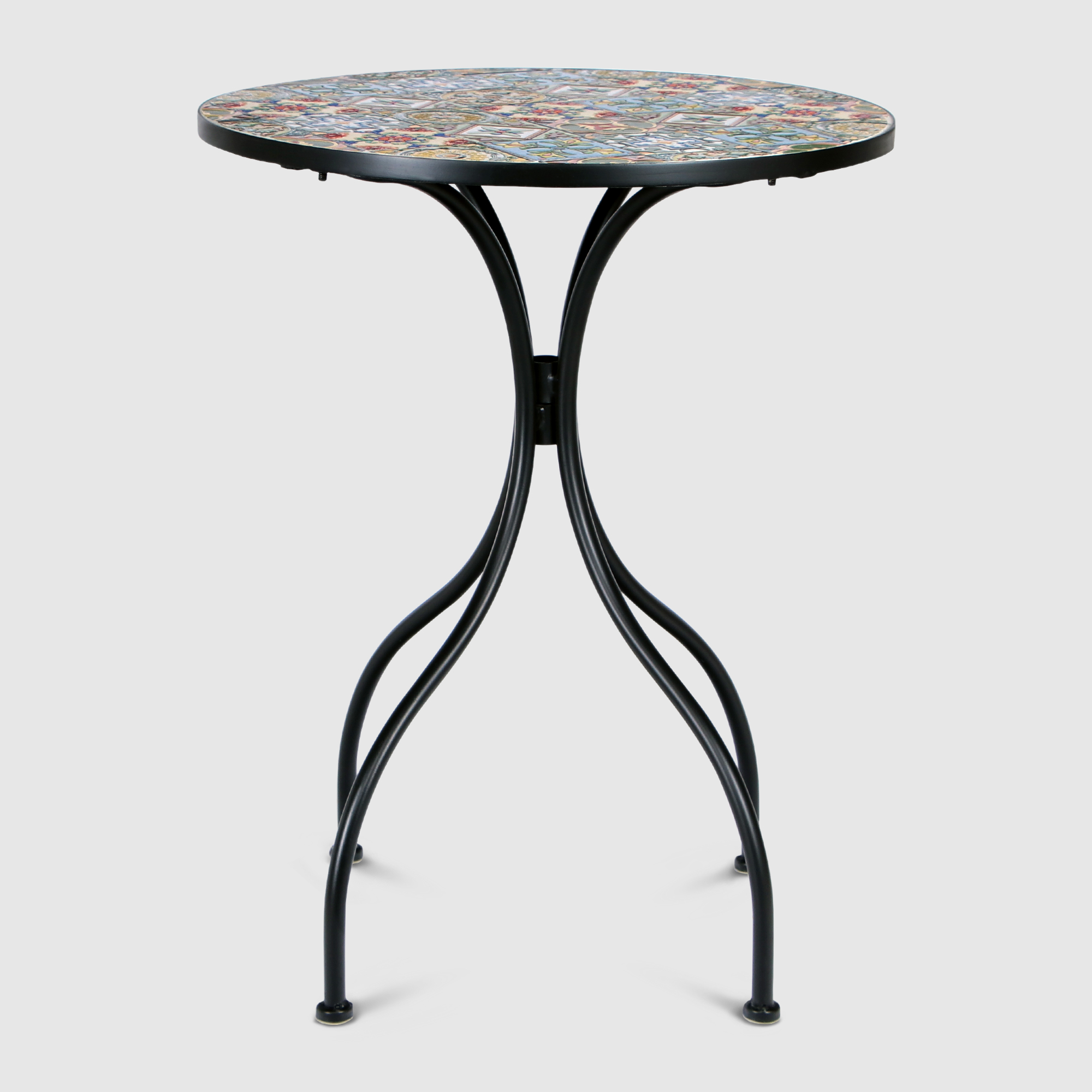 Стол с мозаикой Hengkai Crafts Порту 38х46х92 см, цвет черный - фото 5