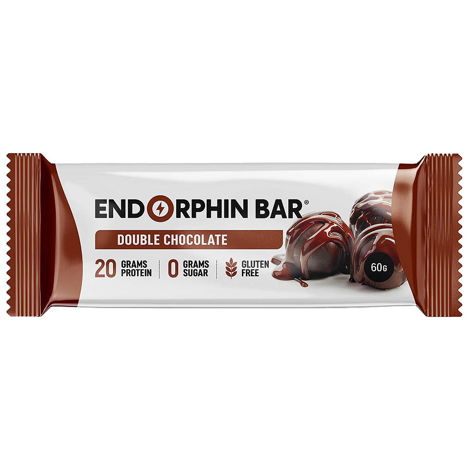 фото Батончик протеиновый endorphin bar двойной шоколад 60 г