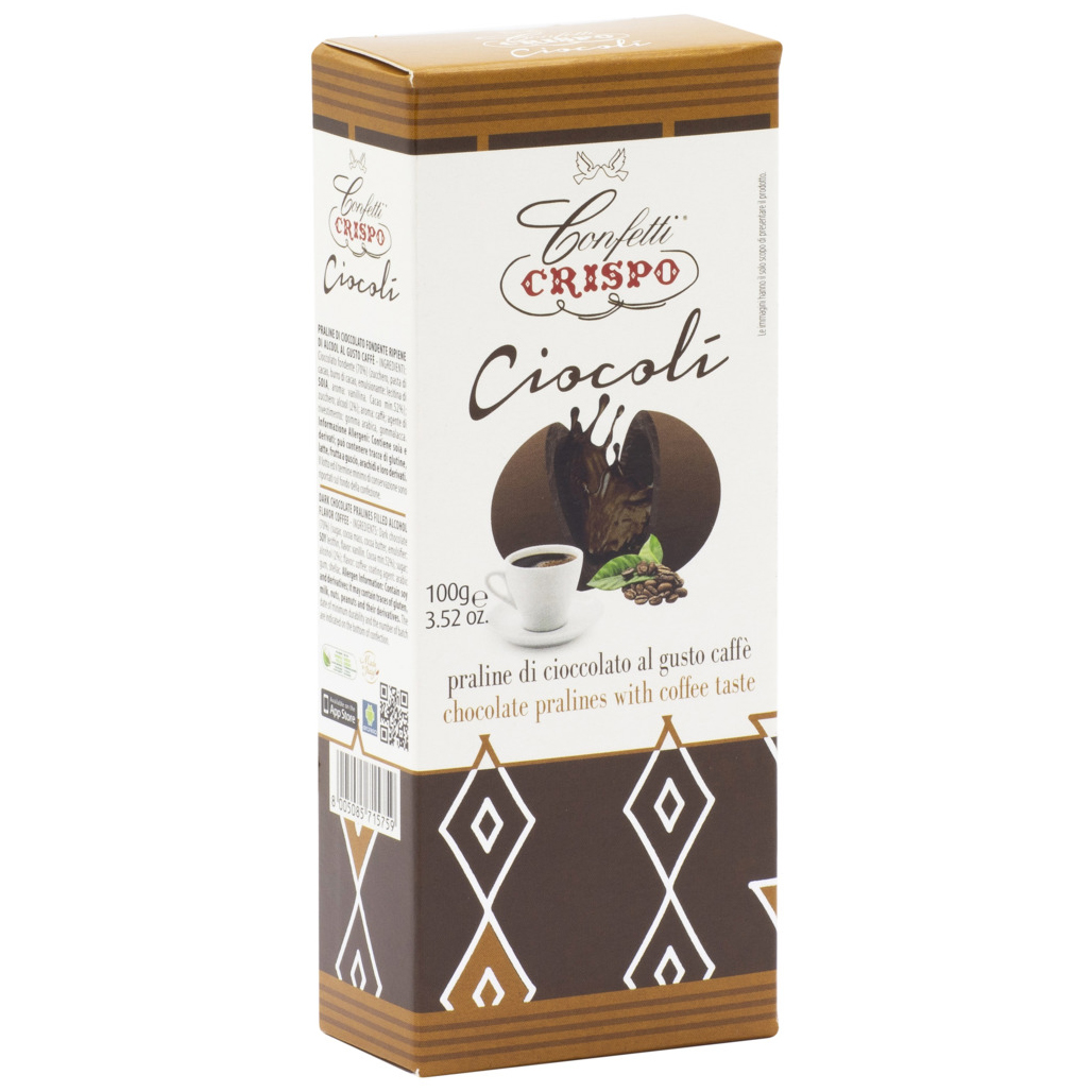 Конфеты шоколадные Crispo с кофе 100 г