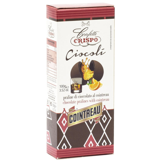 Конфеты шоколадные Crispo с ликером Куантро 100 г