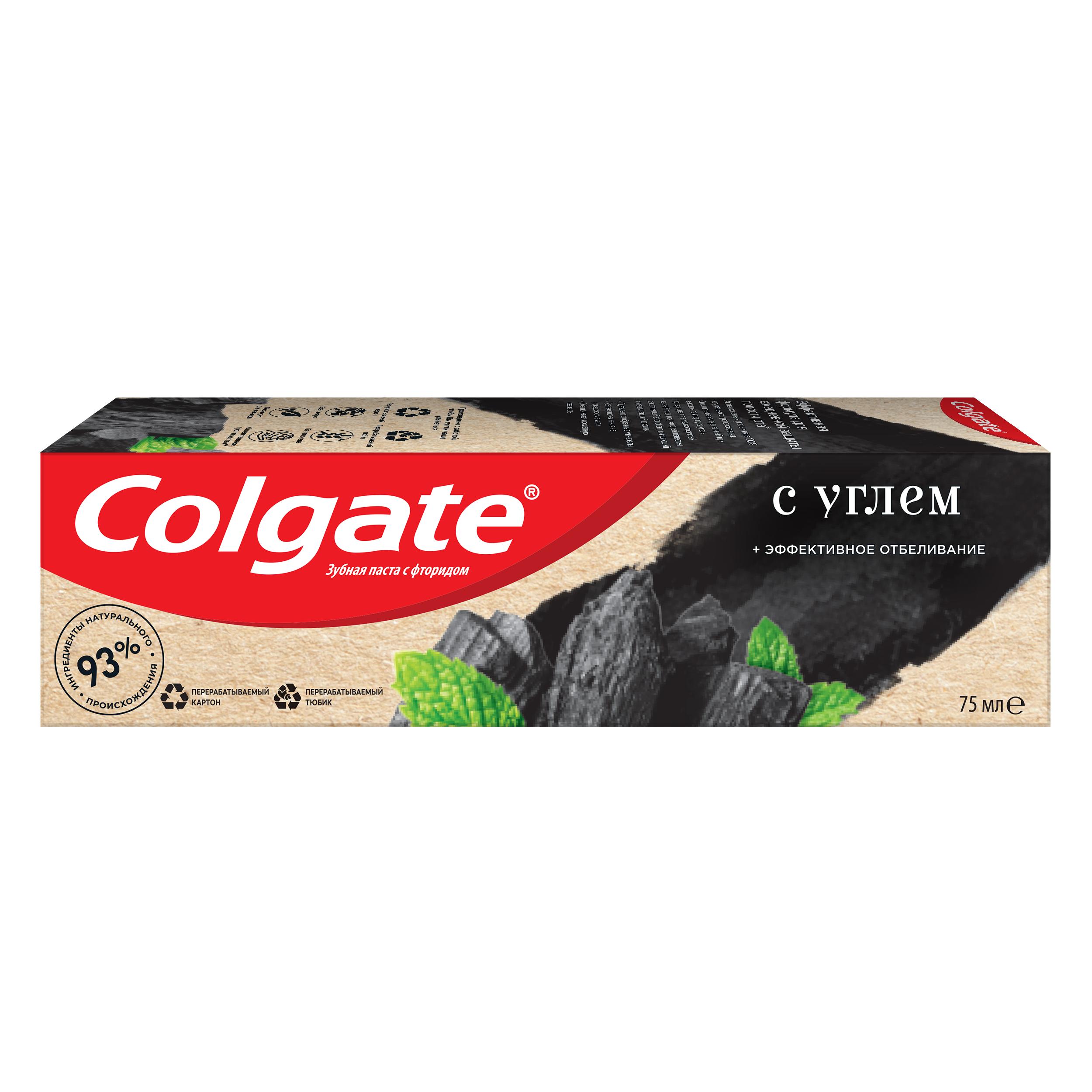 фото Паста зубная colgate натурэль уголь 75мл colgate-palmolive