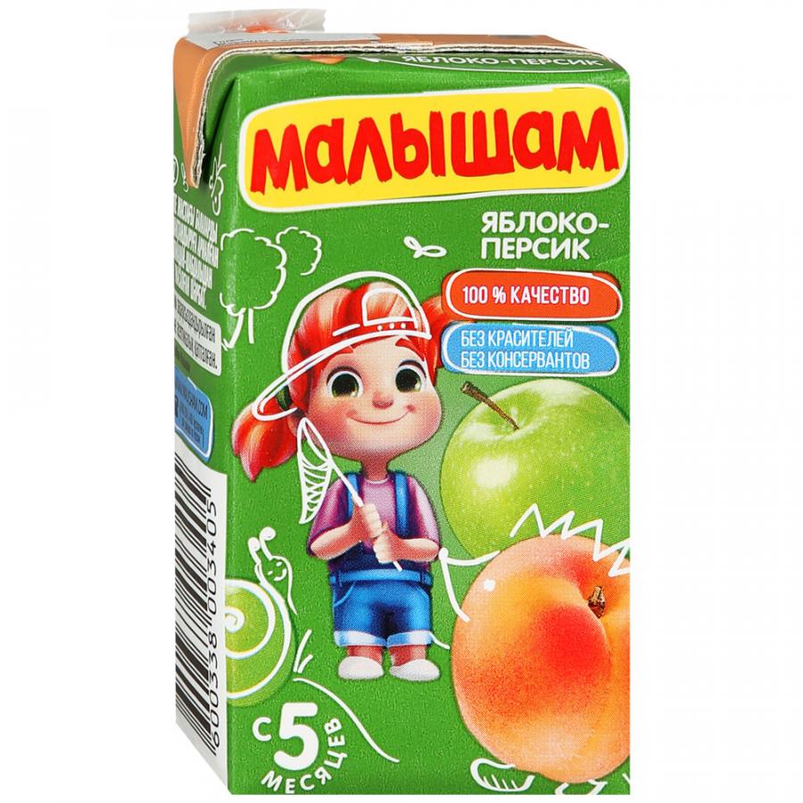 

Нектар ФрутоНяня Малышам с яблоком и персиком, с 5 месяцев, 125 мл