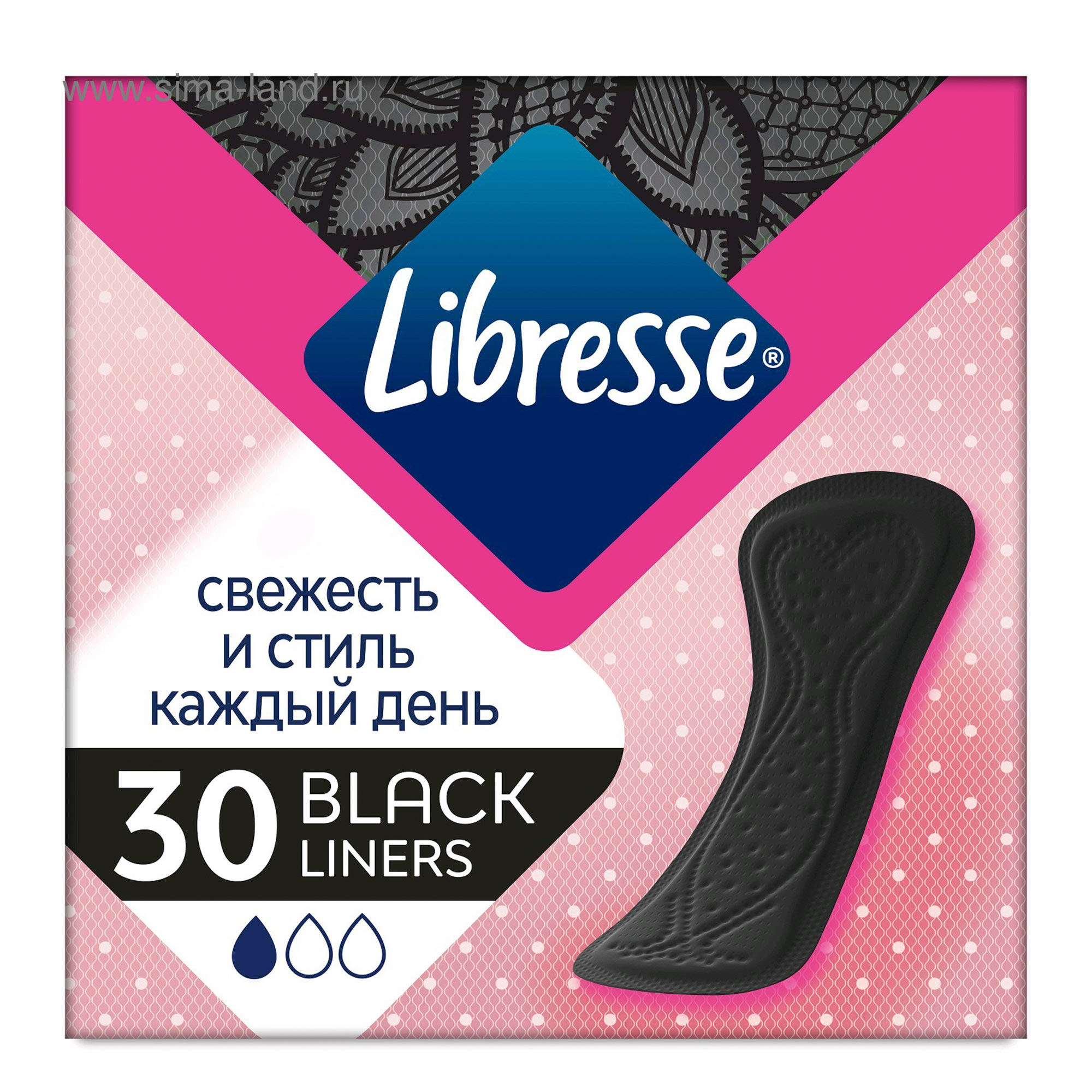 Прокладки ежедневные Libresse Dailyfresh  Normal Черные 30 шт