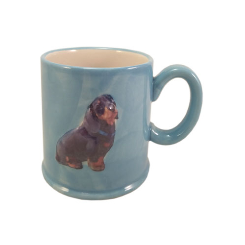 фото Кружка just mugs dachshund blue 385 мл