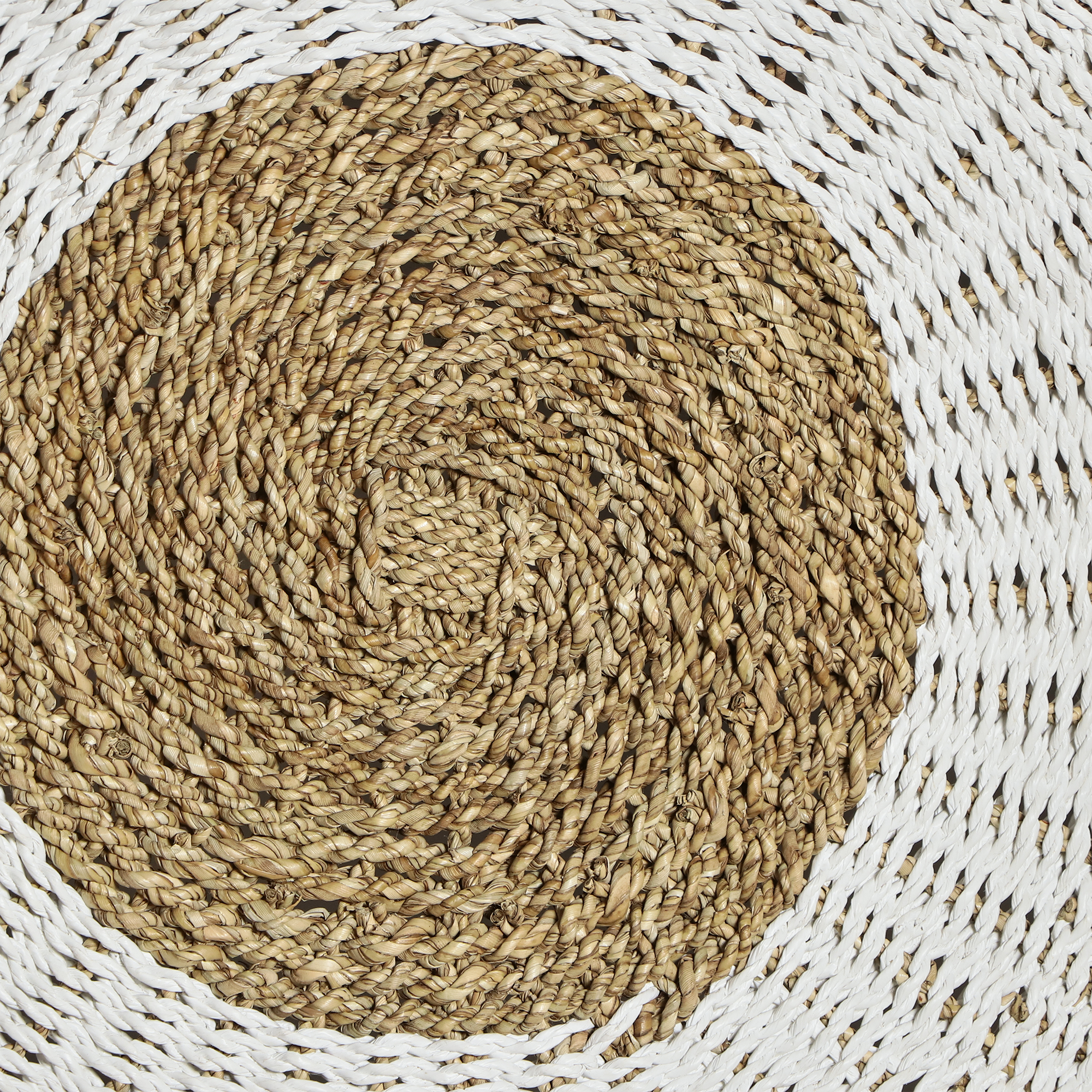 фото Коврик rattan grand rug tenun nagan бежевый, полосатый, д 150 см