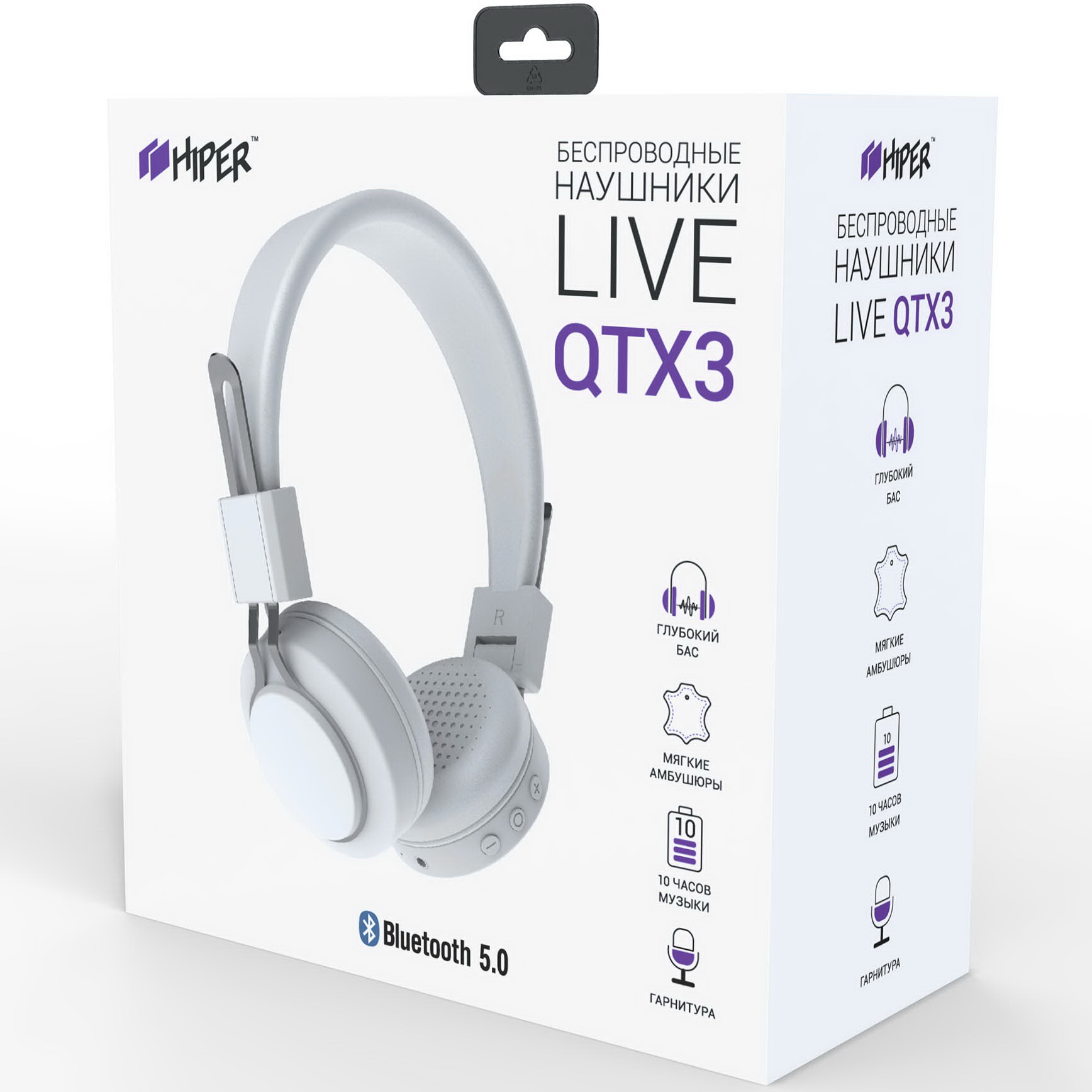 Наушники Hiper LIVE QTX3 White