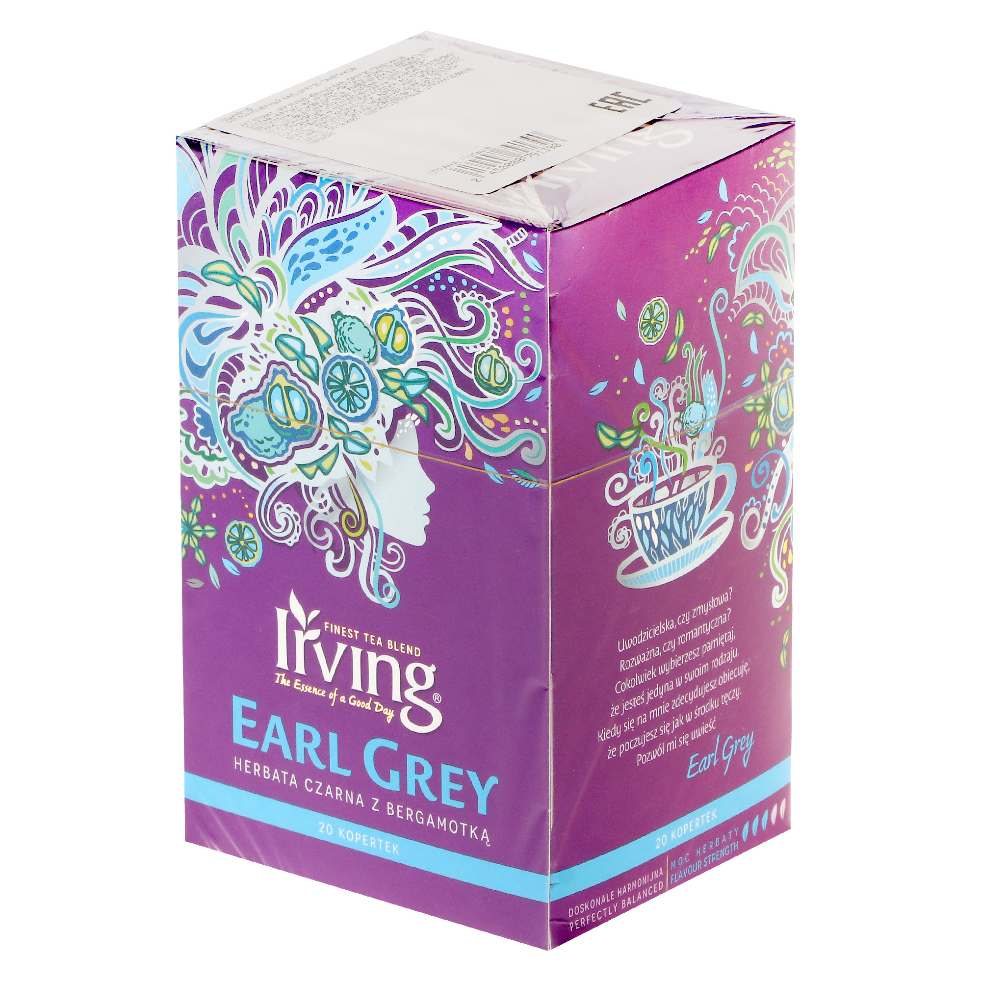 фото Чай черный irving earl grey, 20 пакетиков