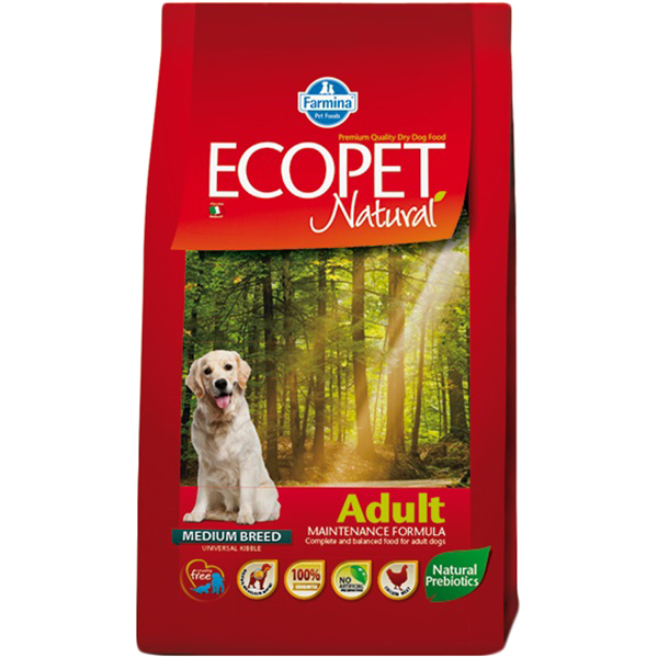 фото Корм для собак farmina ecopet natural adult средних пород 12 кг