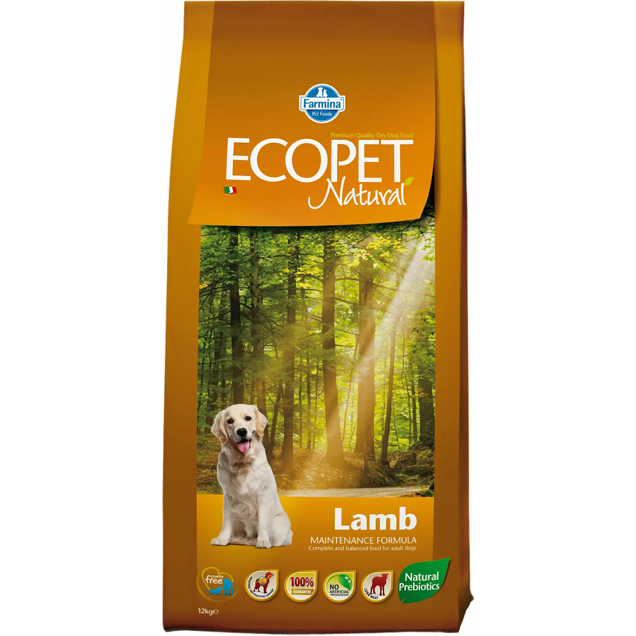 фото Корм для собак farmina ecopet natural adult lamb средних пород 12 кг