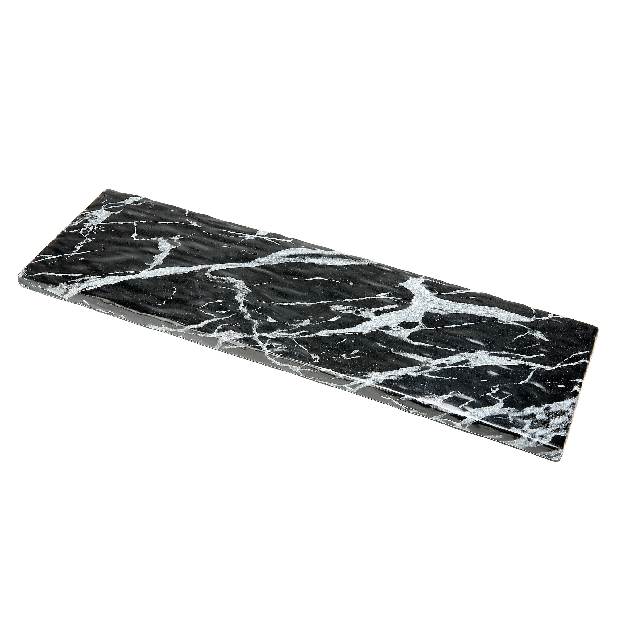фото Блюдо черное kulsan marble 53х16,3 см