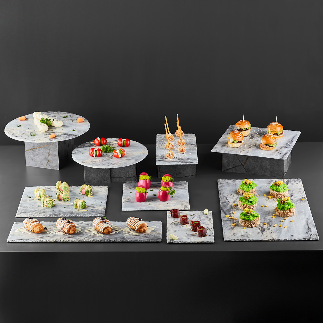 Блюдо Kulsan Royal Marble 32,5х26,5 см, цвет мрамор - фото 4