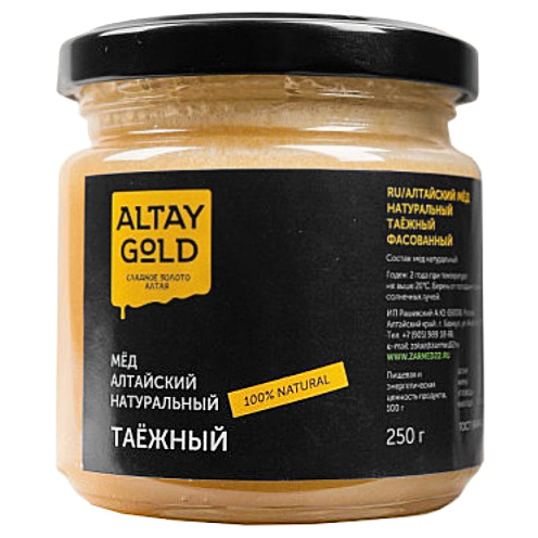 

Мед натуральный Altay Gold Таежный, 250 г