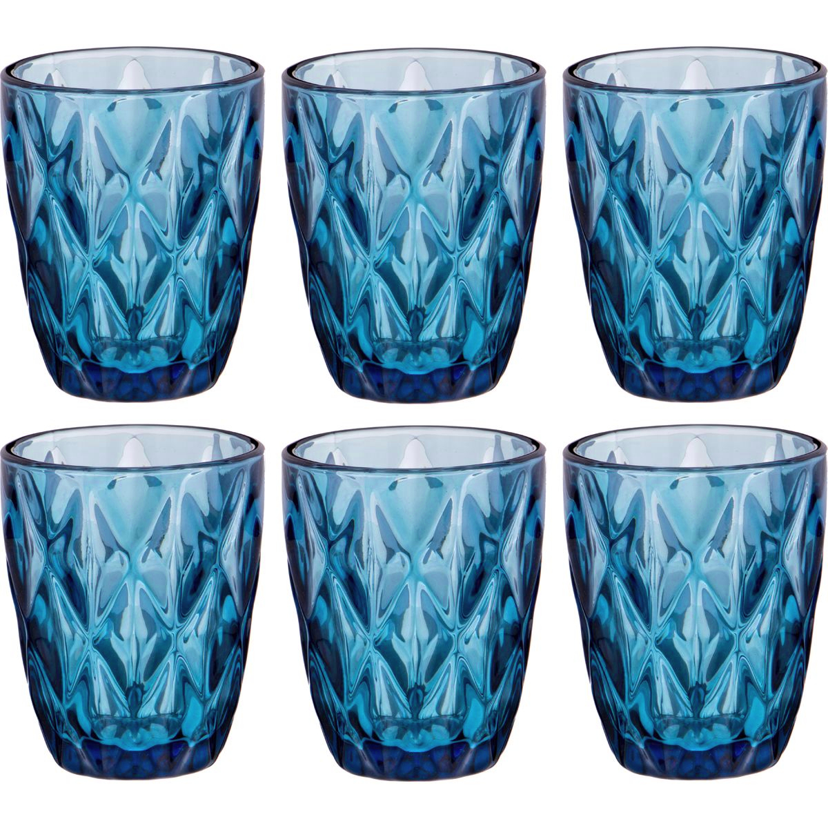Набор стаканов Lenardi Color series 270 мл 6 шт, цвет синий - фото 2