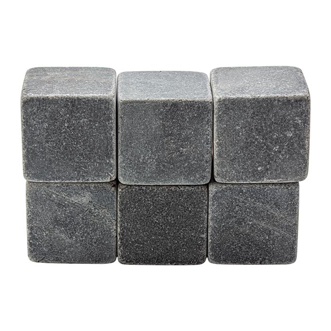 Камни для охлаждения напитков Apollo Gisborn мрамор 6 шт, цвет серый