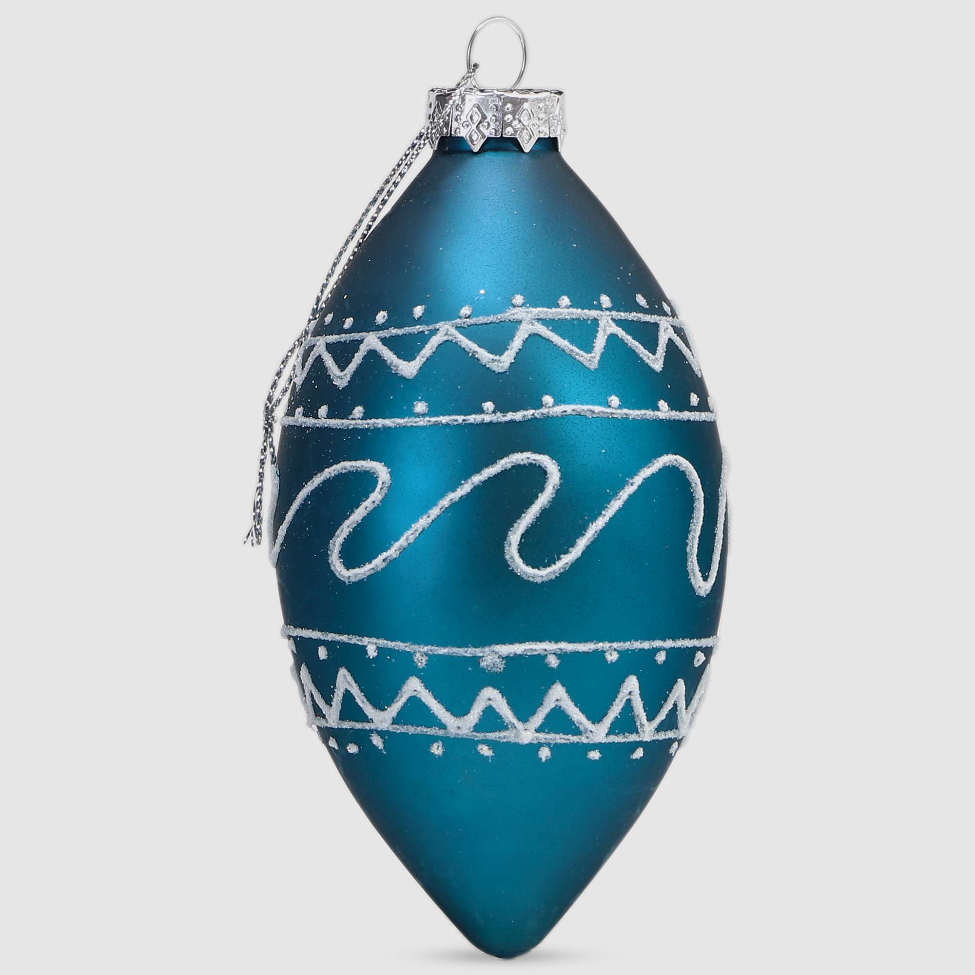 

Украшение на елку Baoying yiwen синий 6,5x6,5x13 см