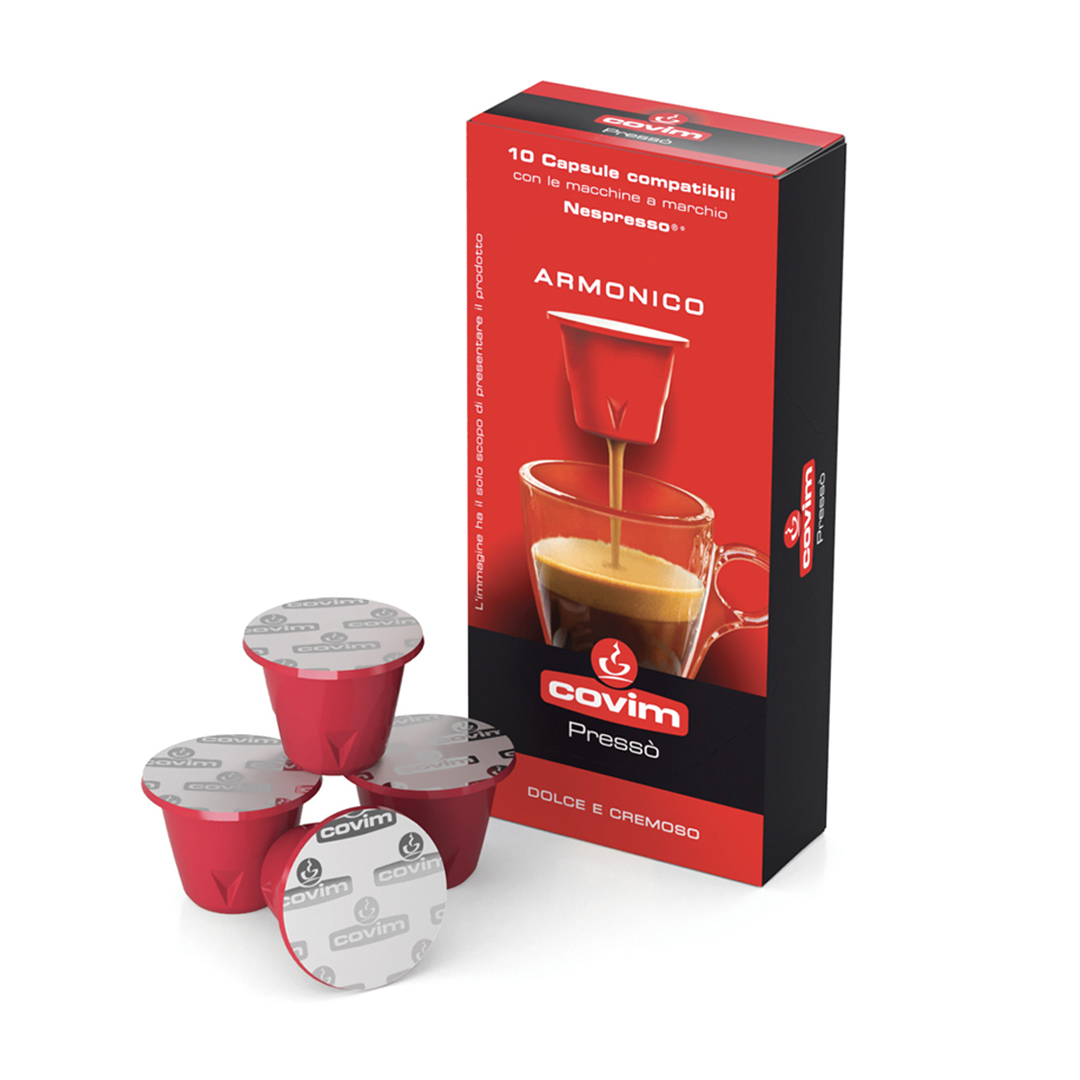 Кофе в капсулах COVIM Presso Armonico для системы Nespresso, 10 шт