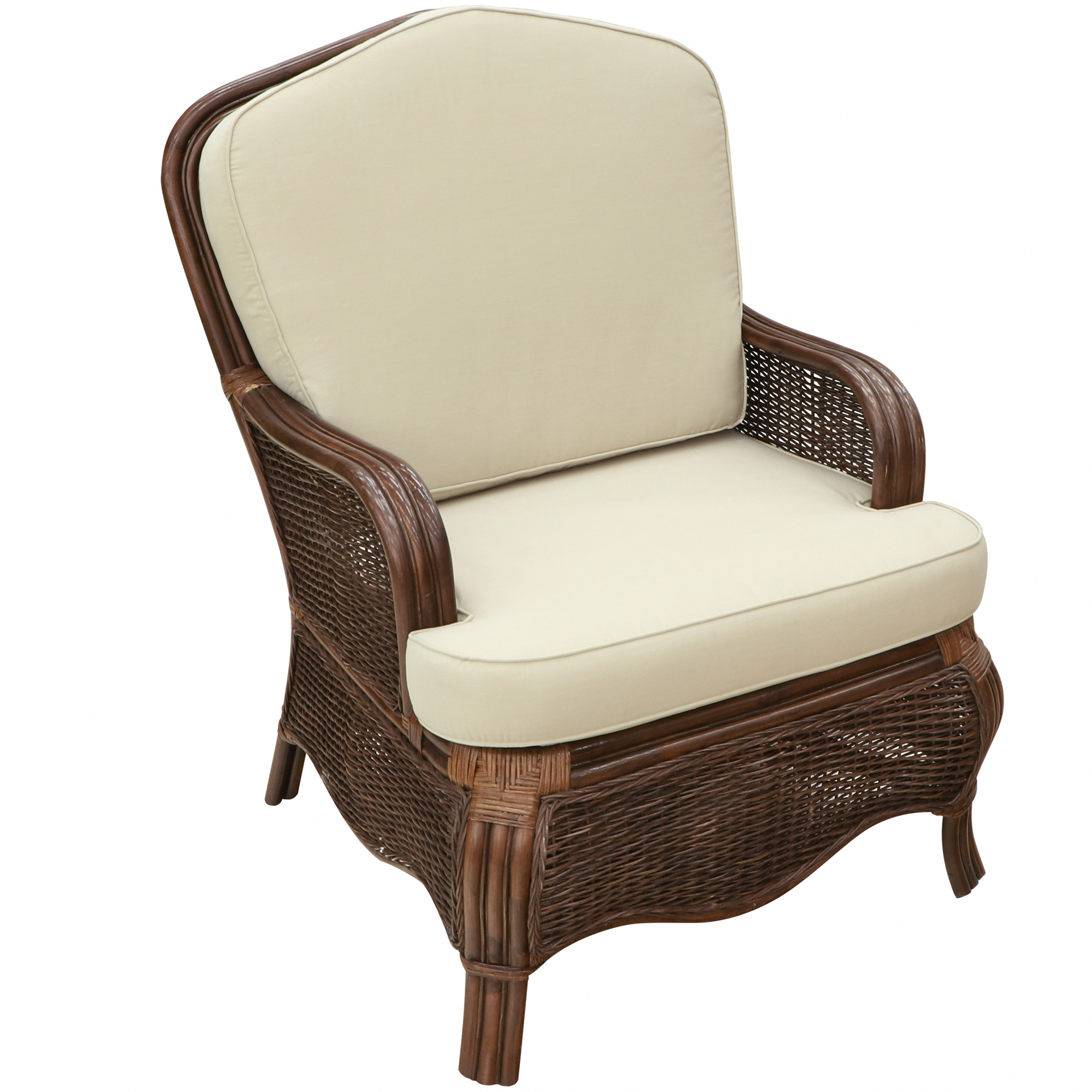 Комплект мебели Rattan grand Manchester medium brown с подушками 5 предметов, цвет коричневый - фото 10