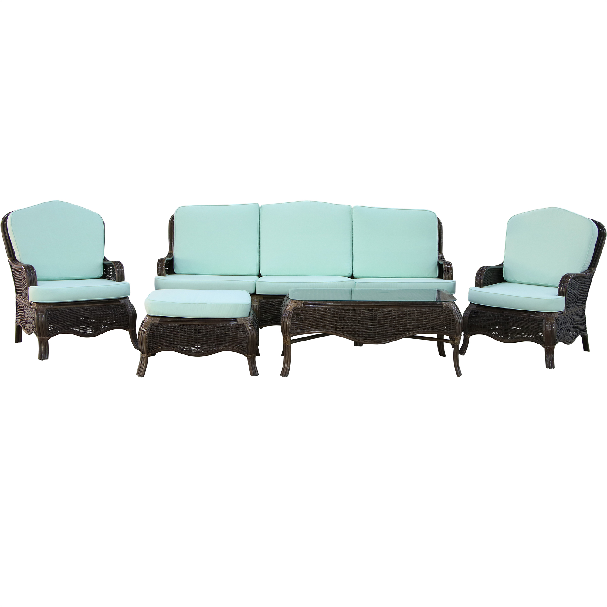 Комплект мебели Rattan grand manchester 5 предметов, цвет коричневый - фото 1