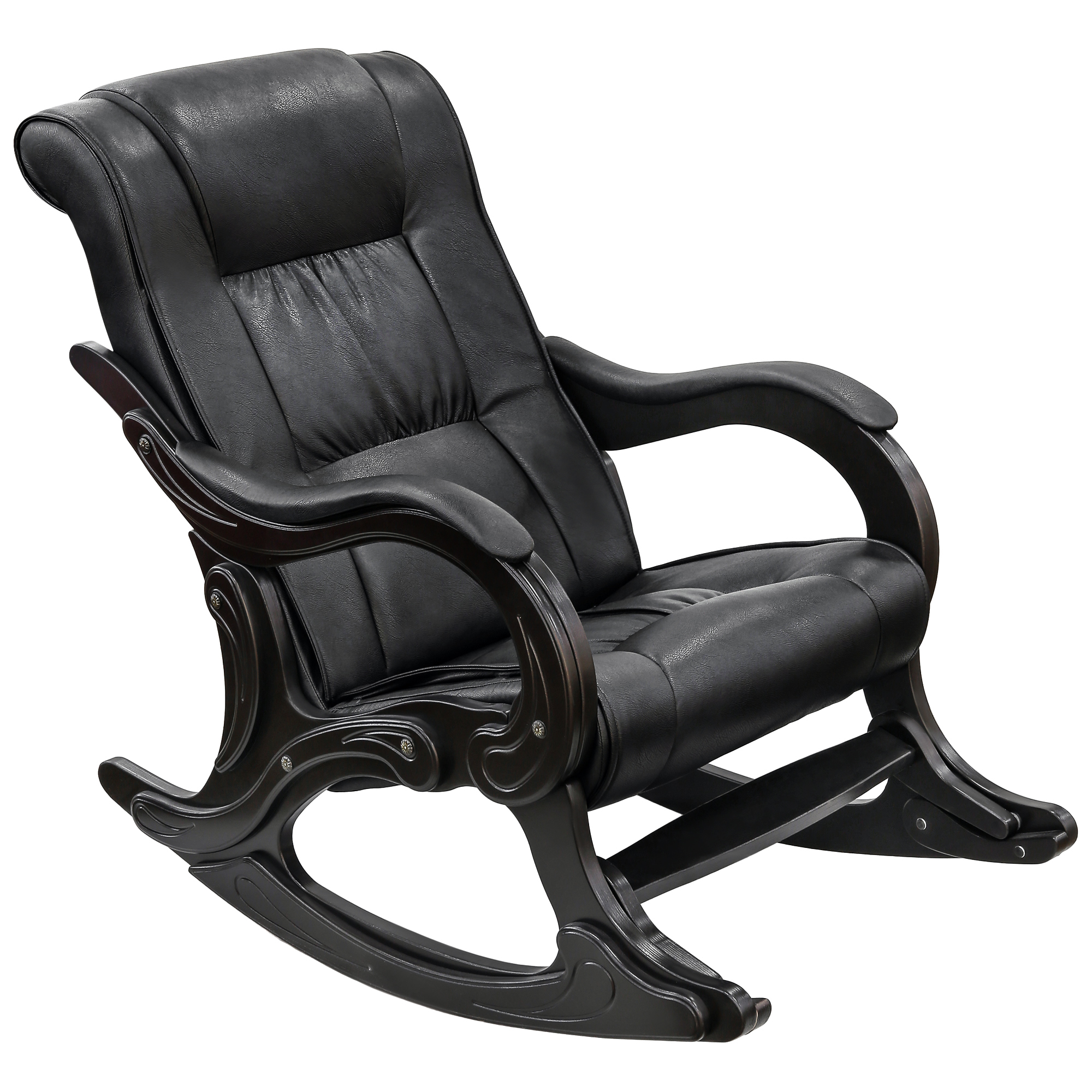 Кресло-качалка Комфорт-мебель Патрисия венге дунди 109, цвет тёмно-коричневый - фото 1